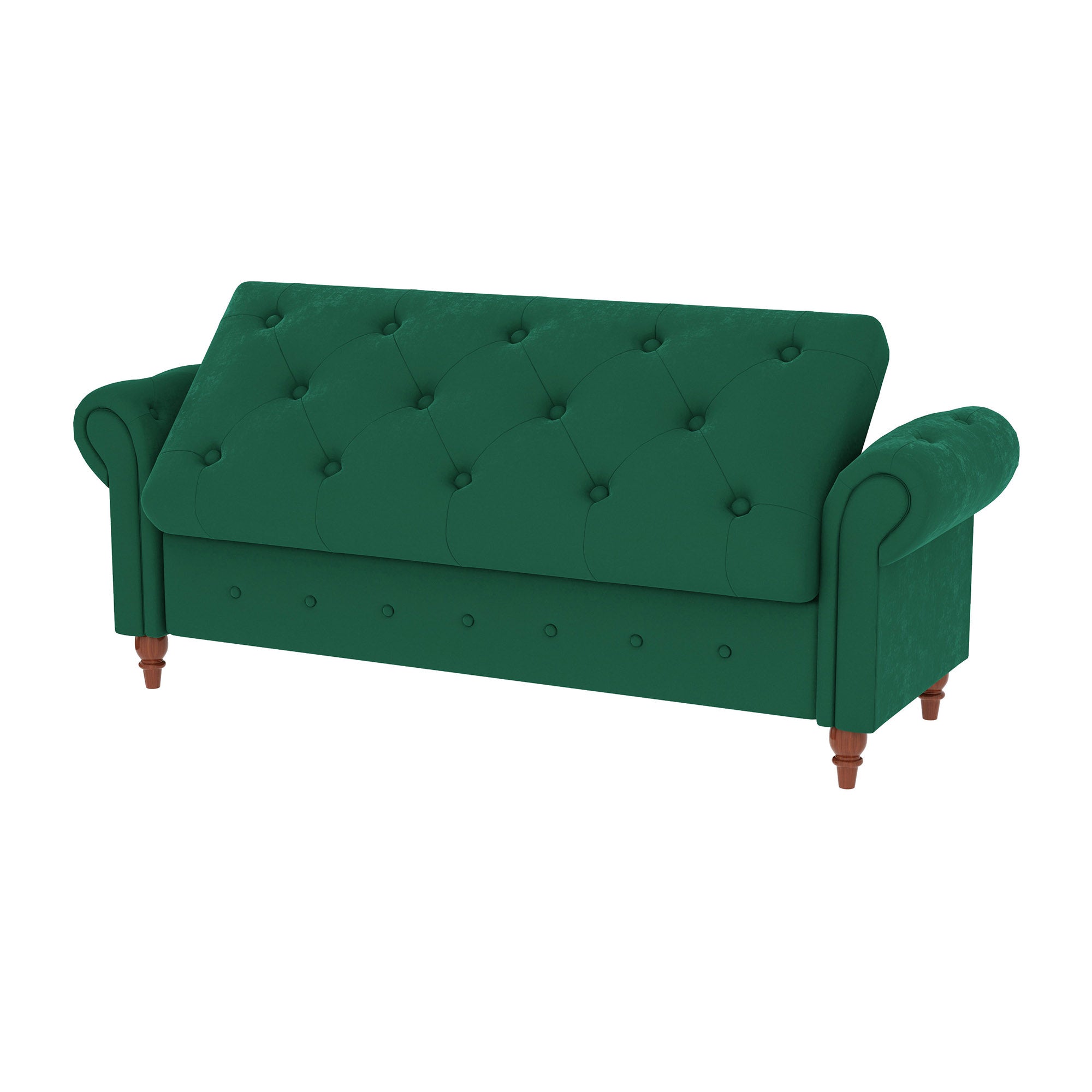 Tufted Fabric Storage Bed Bench for Bedroom