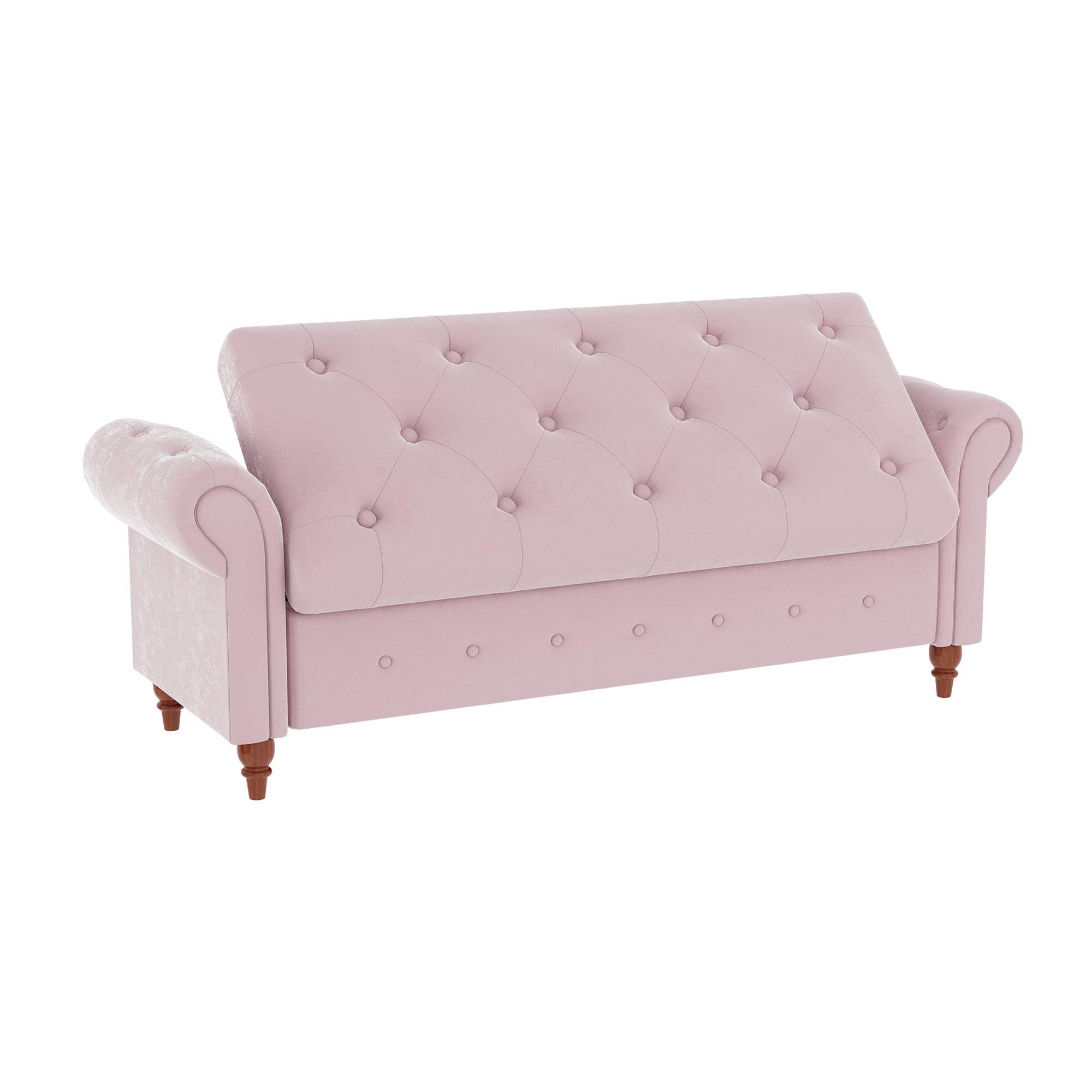 Tufted Fabric Storage Bed Bench for Bedroom