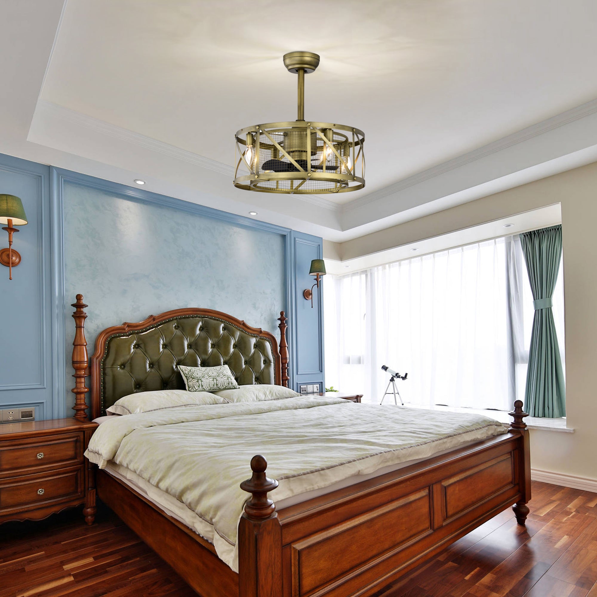 20'' Ceiling Fan Light with Remote Control for Living Room