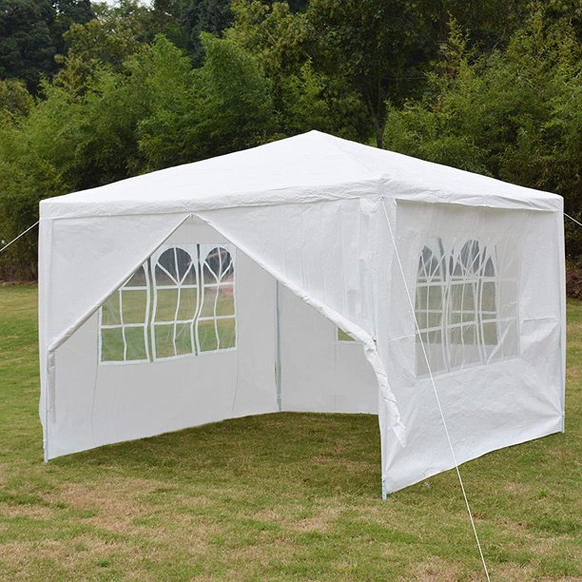 10' X 10 ' Iron PE Cloth Soft-Top Outdoor Patio Party Tent  with 4 Side Walls