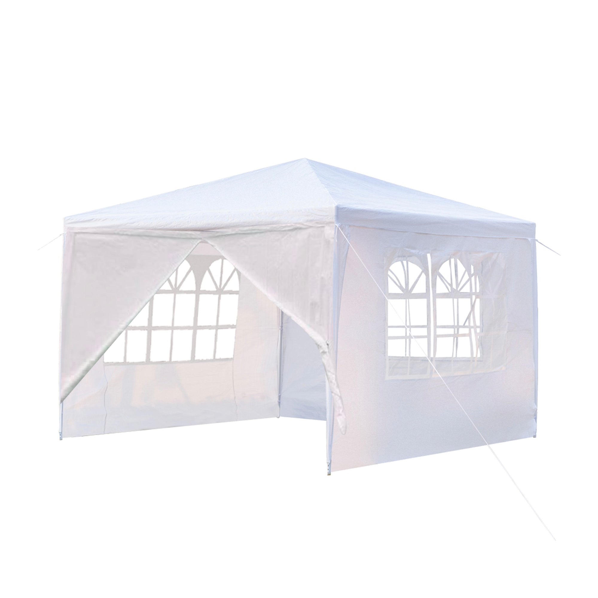 10' X 10 ' Iron PE Cloth Soft-Top Outdoor Patio Party Tent  with 4 Side Walls