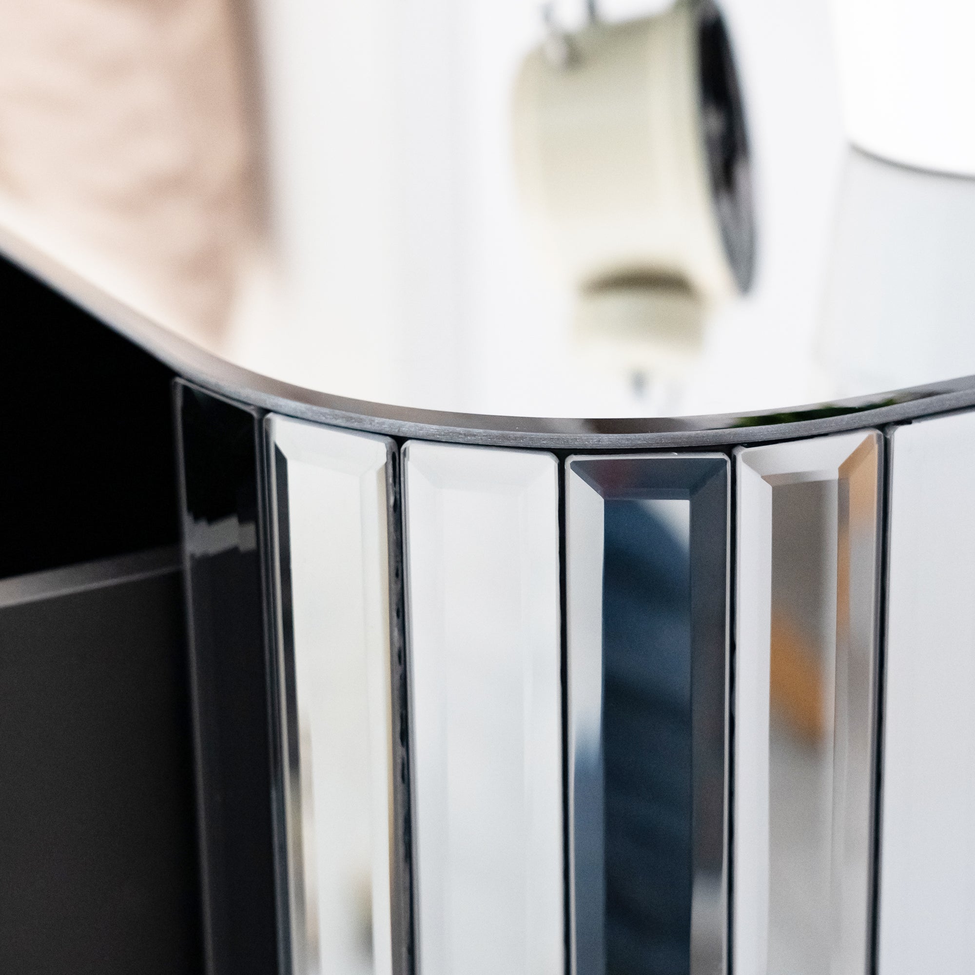 2-Drawer Wood Nightstand with Handle