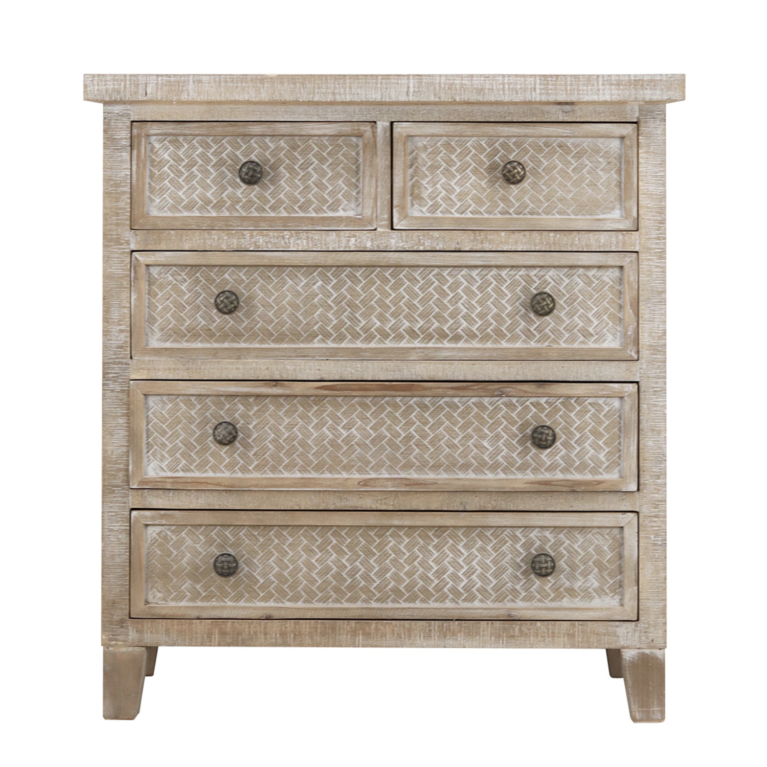 5 Drawer 29.5'' W Solid Wood Chest