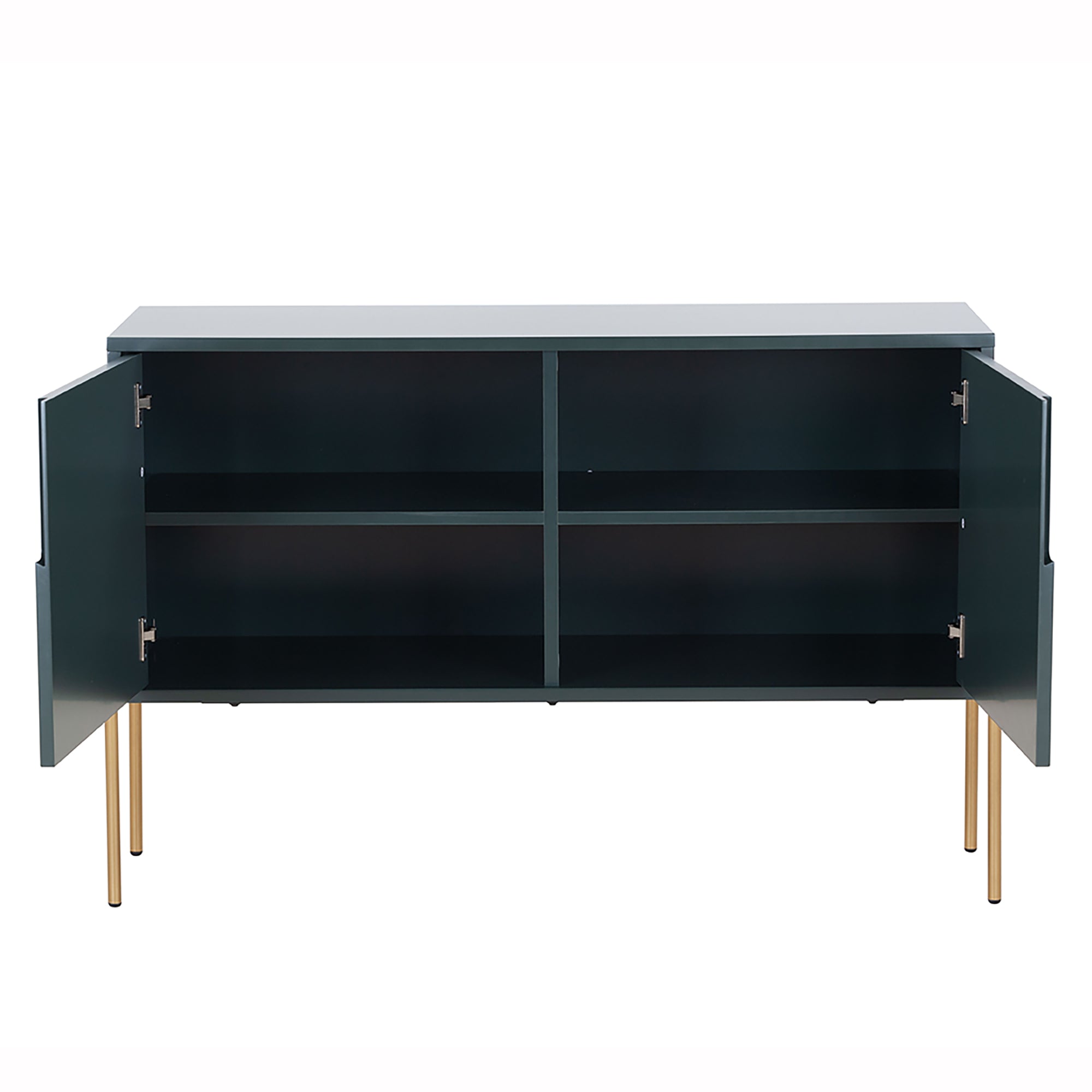 48-inch Wood Sideboard with Interior Shelves