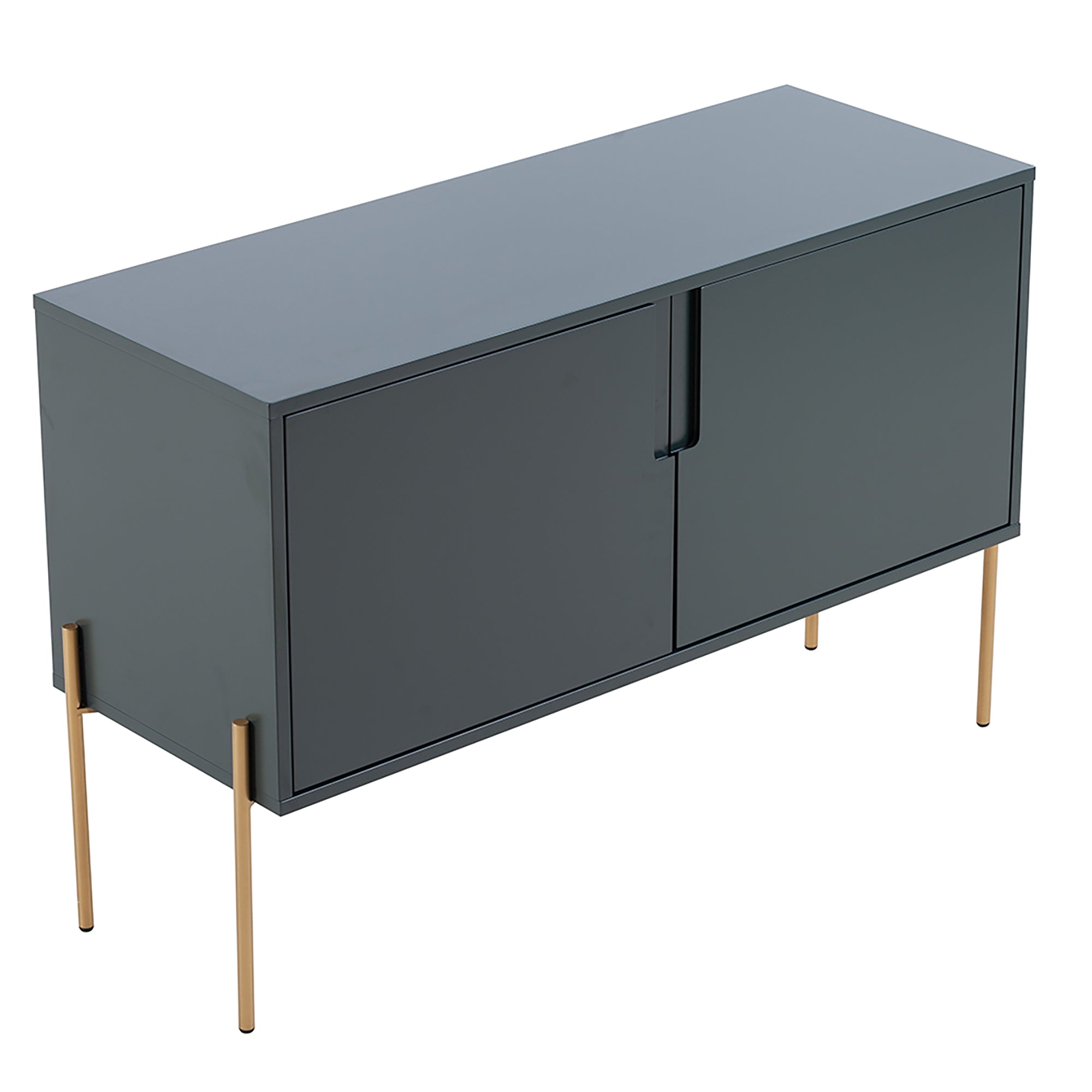 48-inch Wood Sideboard with Interior Shelves