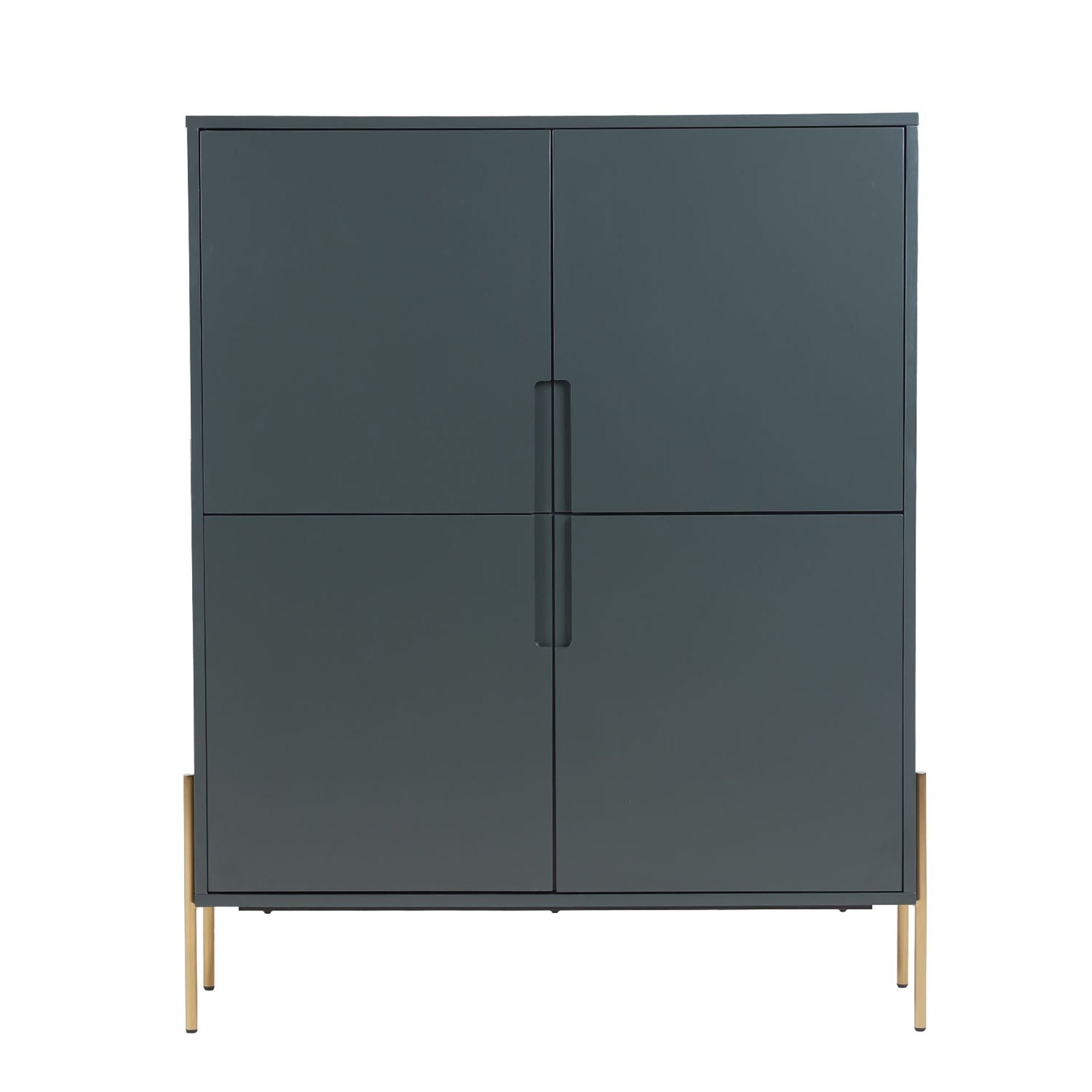 44 in. W x 55 in. H Wood Sideboard with Interior Shelves