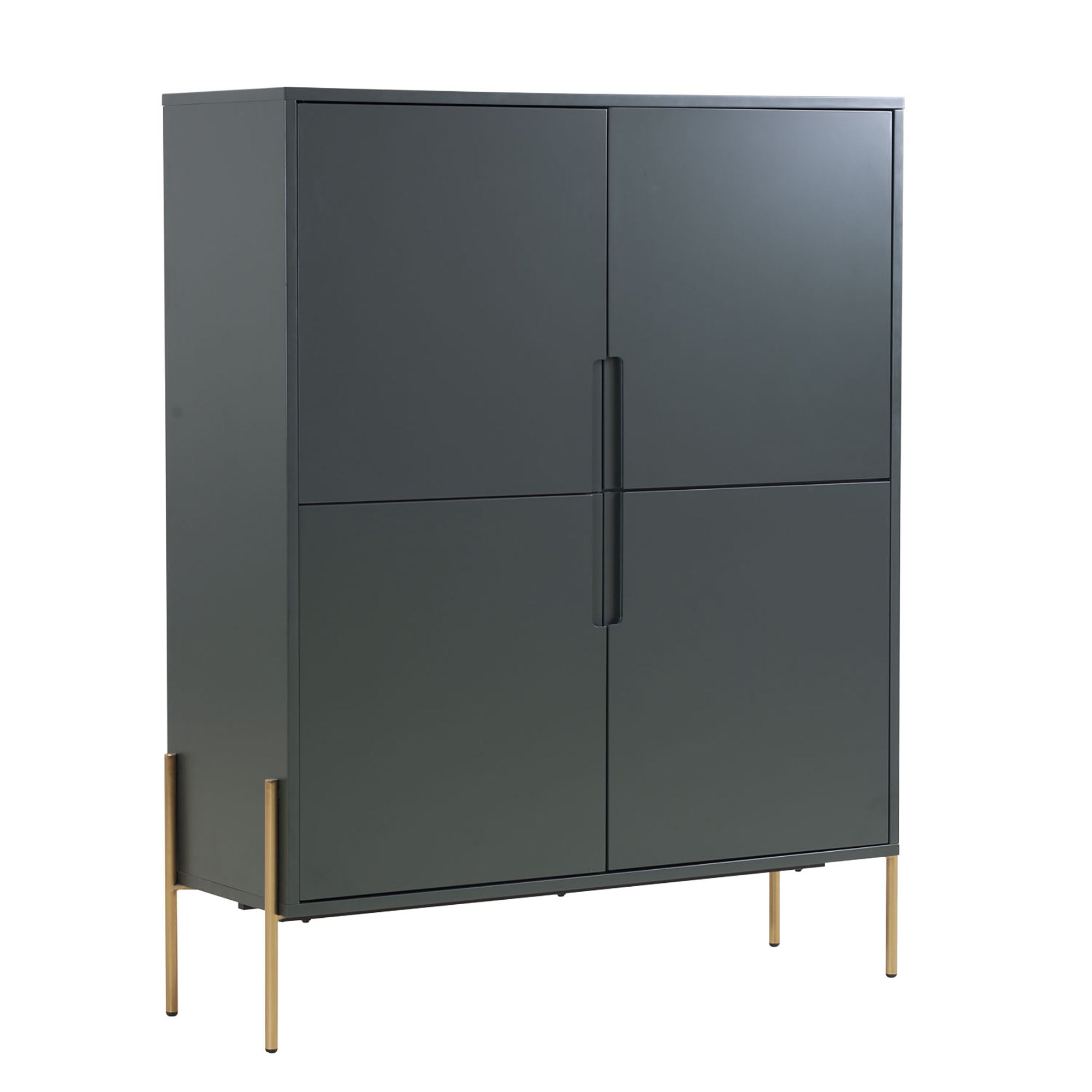 44 in. W x 55 in. H Wood Sideboard with Interior Shelves