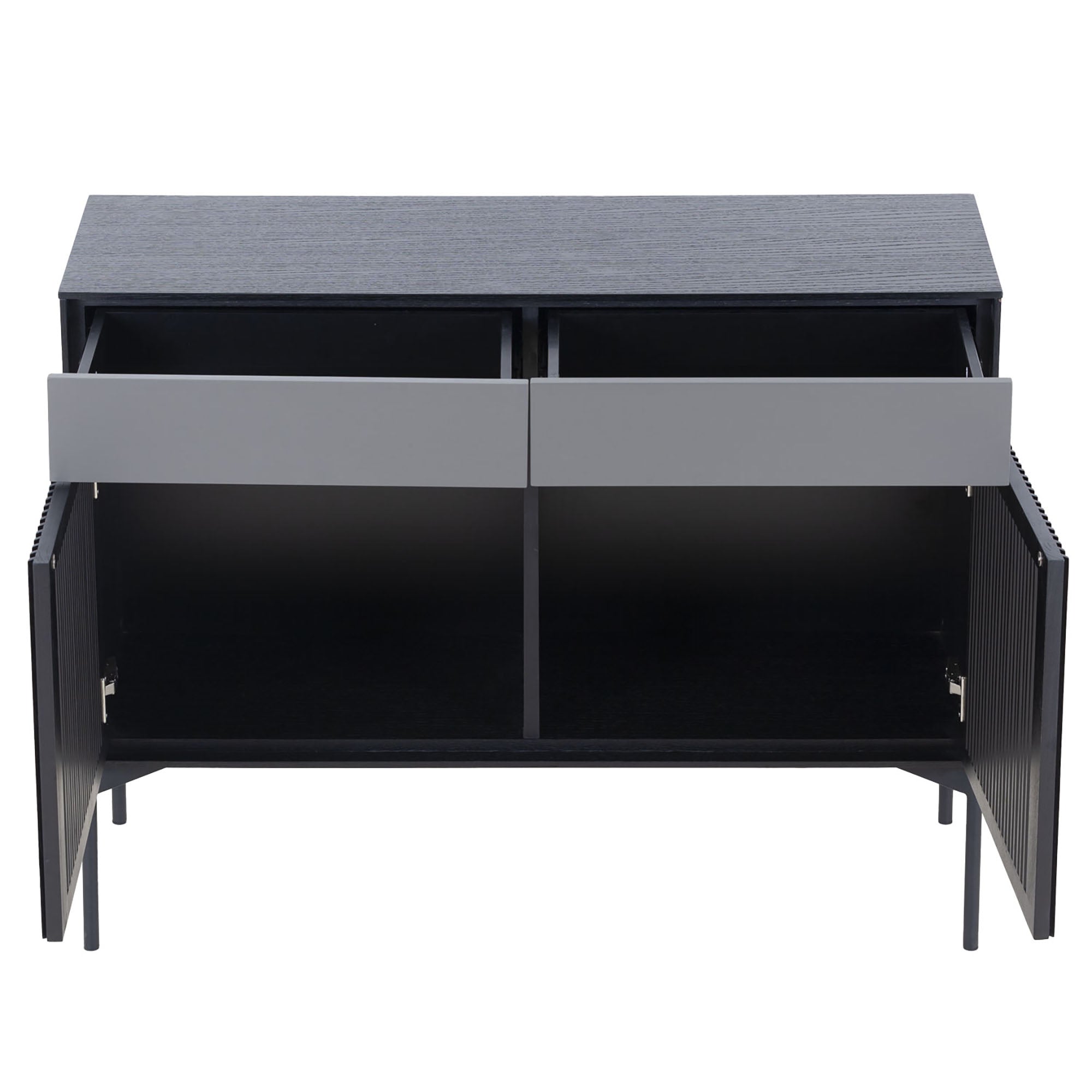 43 in. W Wood Sideboard with 2 Drawer