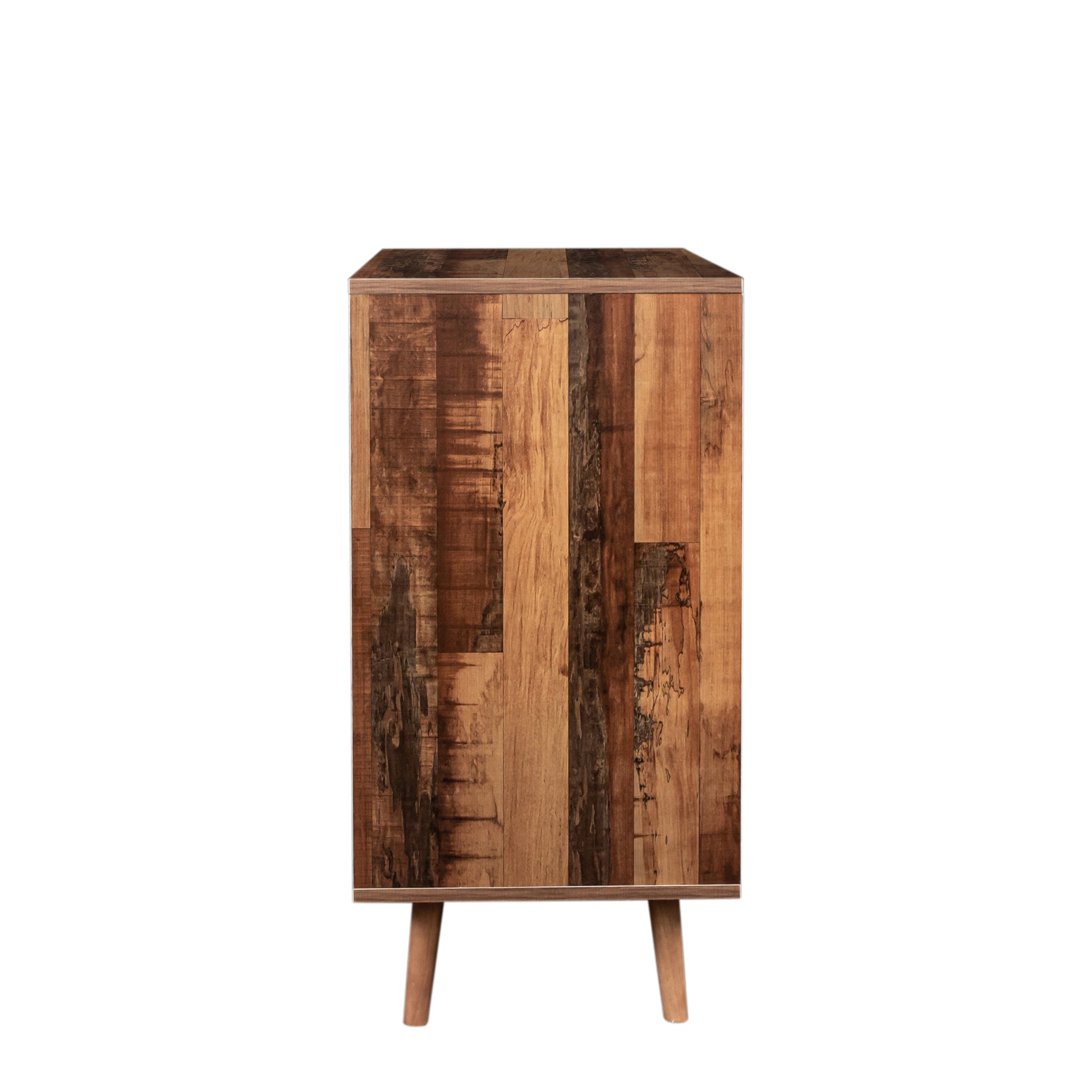 31" Tall Wood 2-door Accent Cabinet with 4 storage spaces