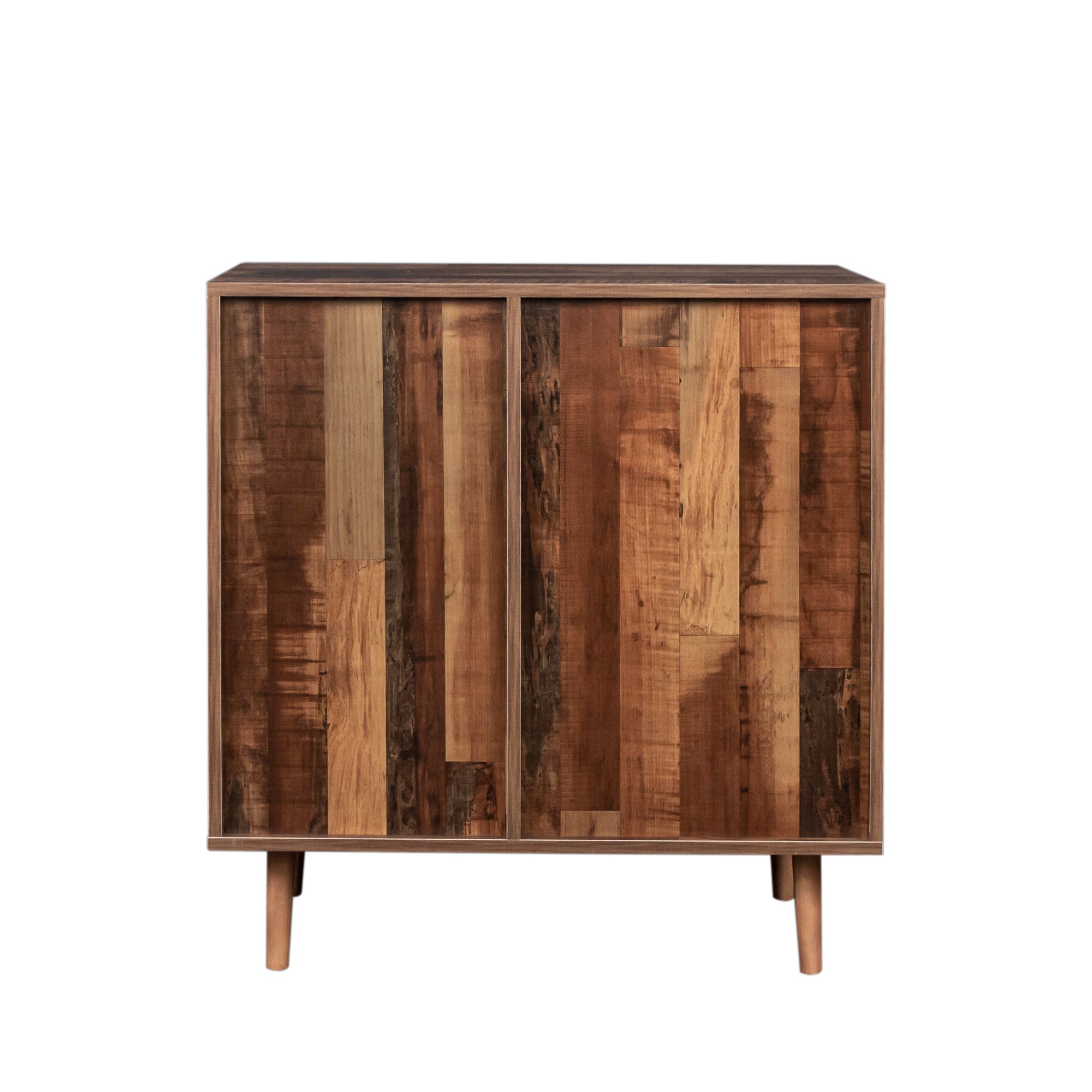 31" Tall Wood 2-door Accent Cabinet with 4 storage spaces