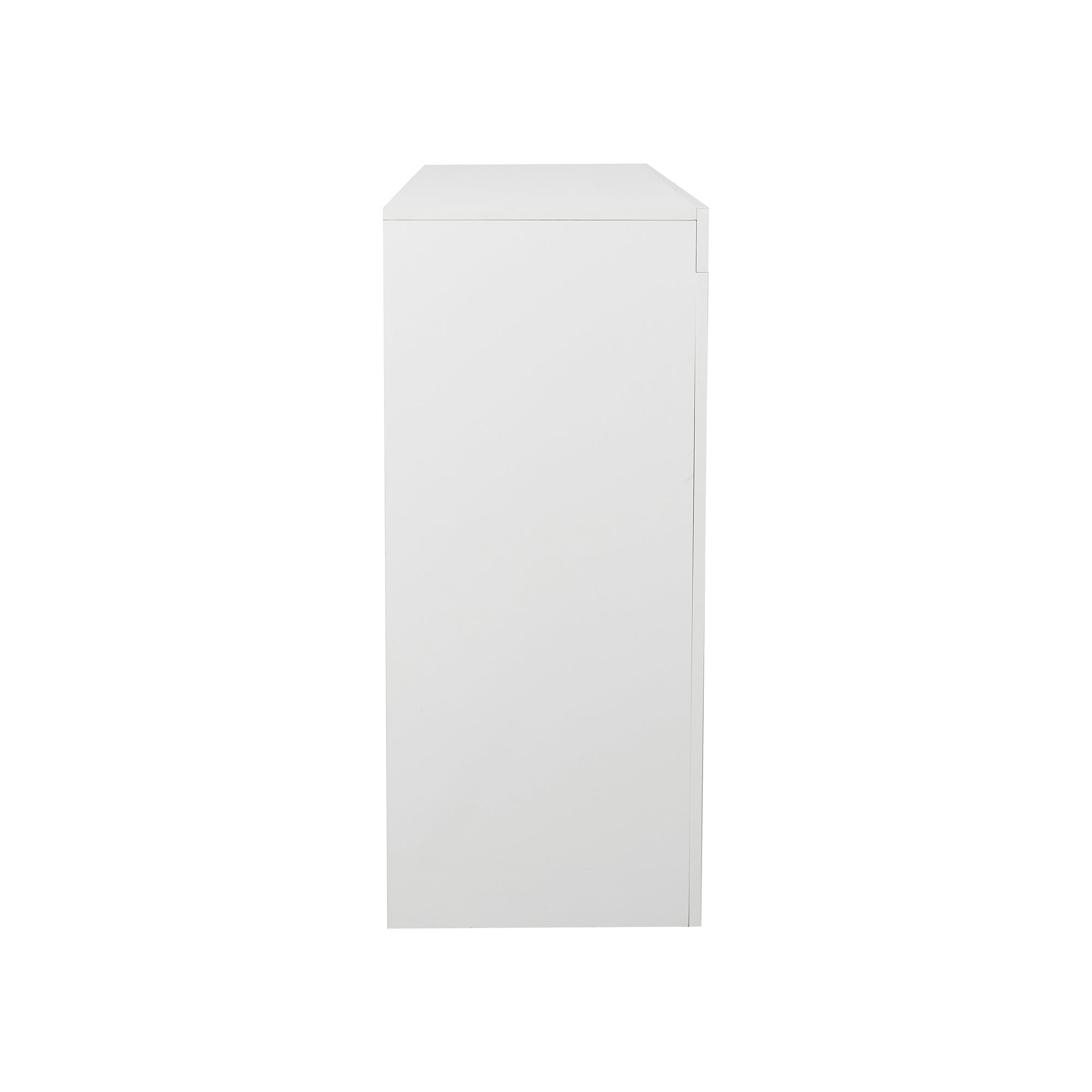 38" Tall Wood 3-door Storage Cabinet with LED Light