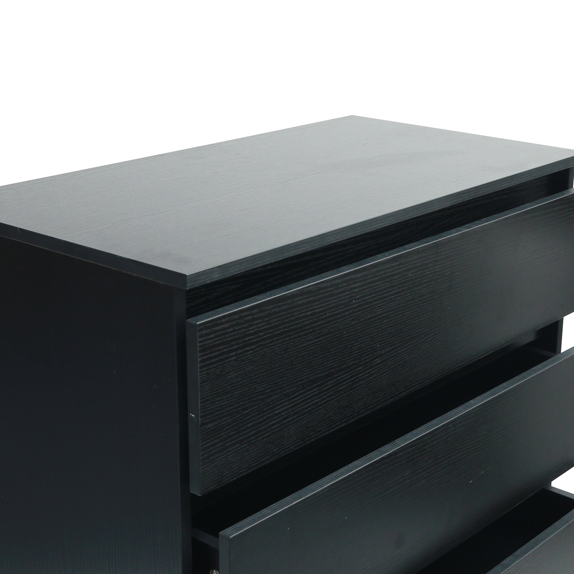 5-Drawer 28" W Wood Chest in Black