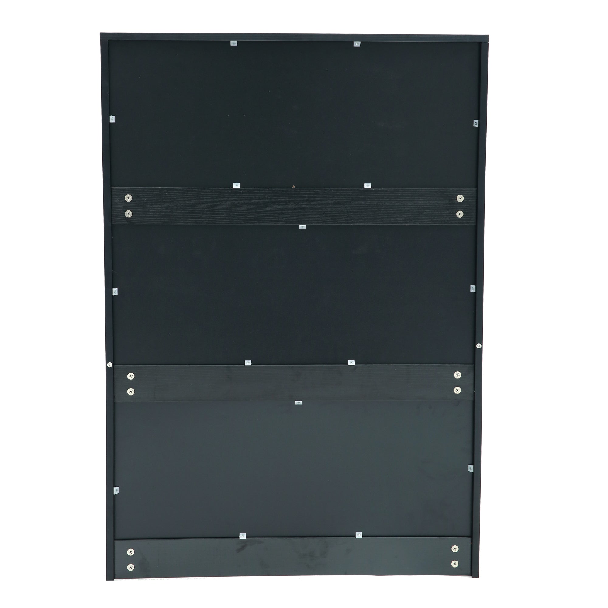 5-Drawer 28" W Wood Chest in Black