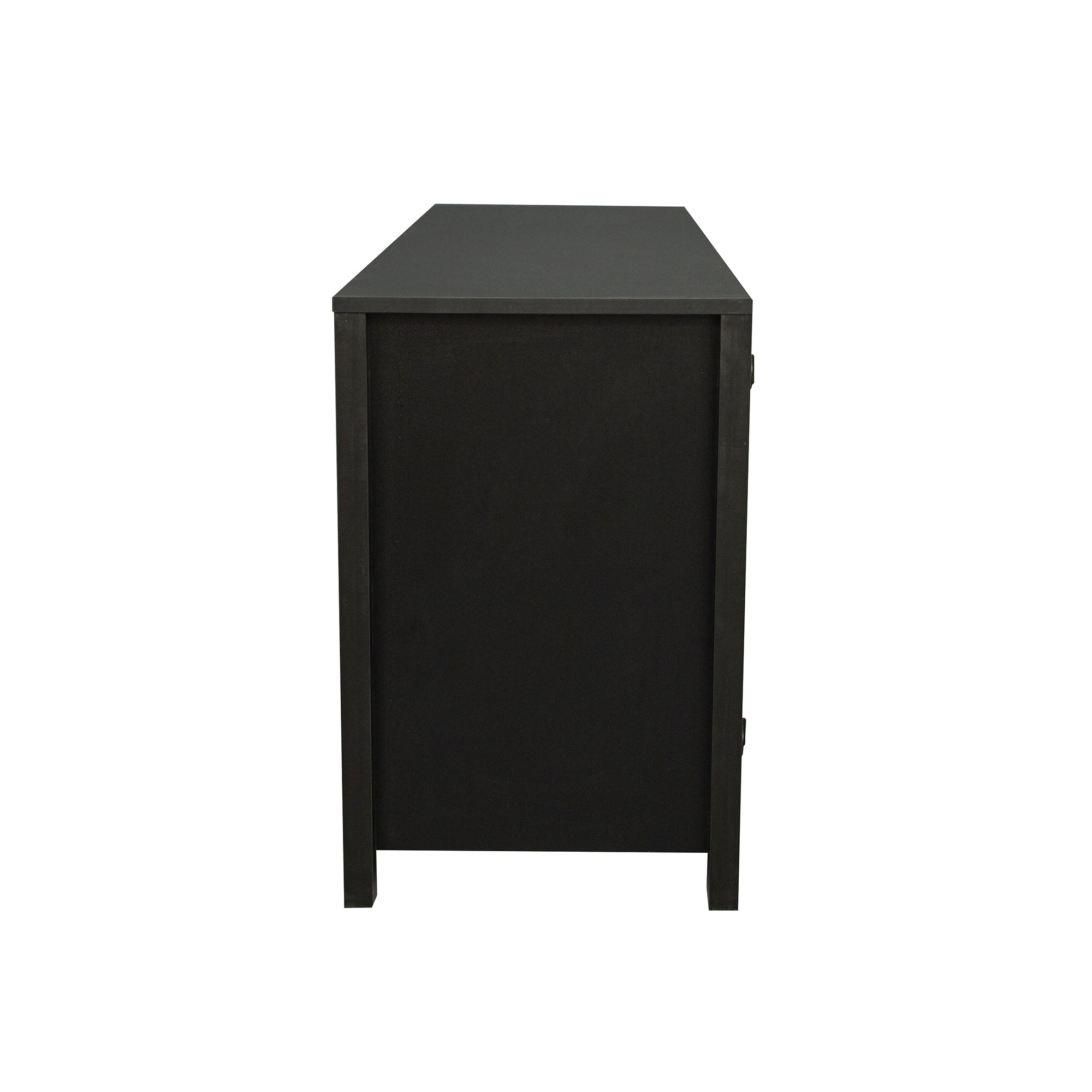 58-inch Freestanding Electric Fireplace with Storage