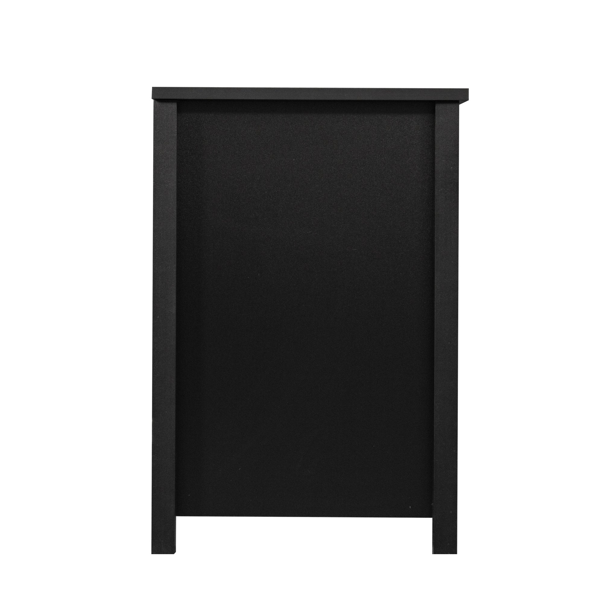 58-inch Freestanding Electric Fireplace with Open Storage