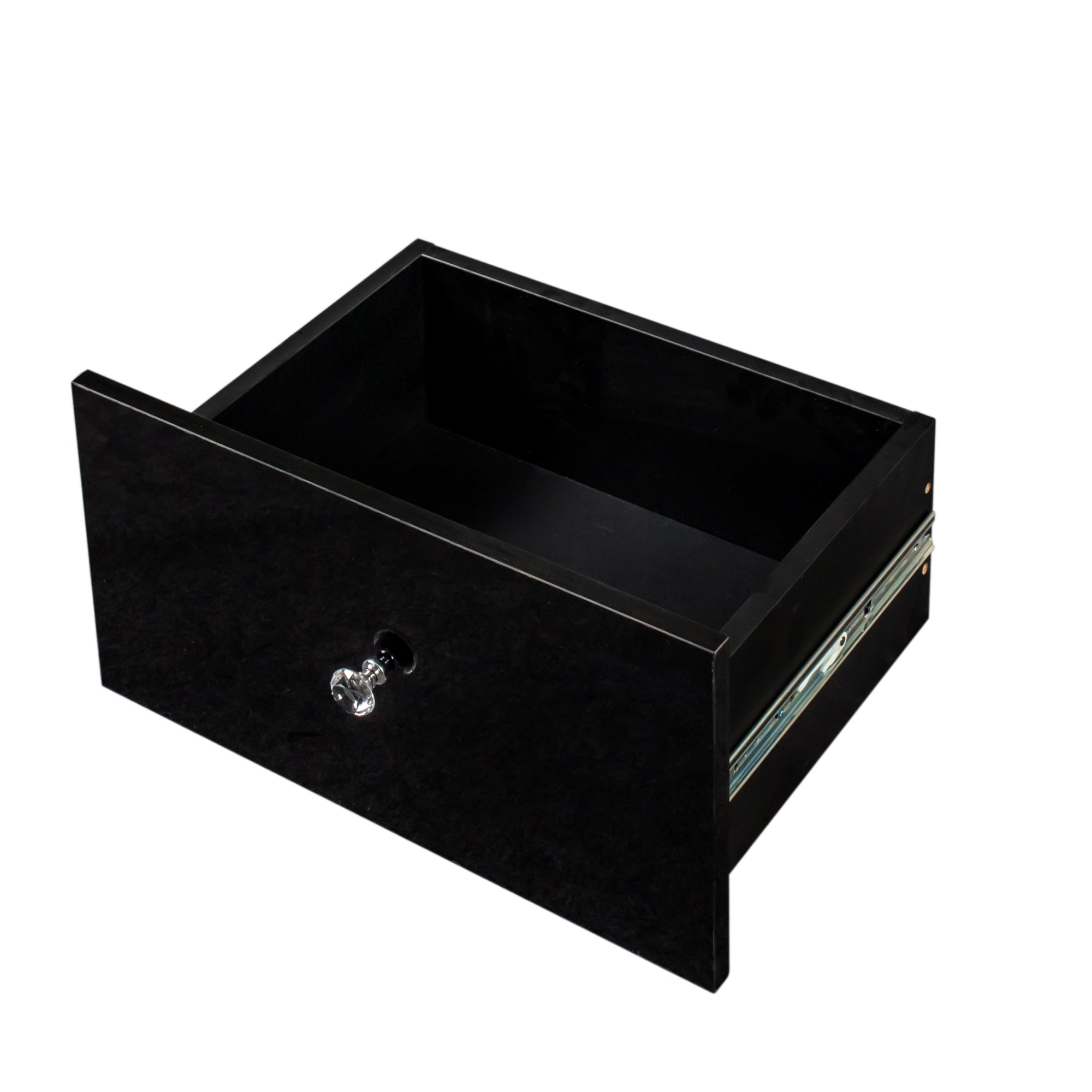 21" Tall 2-Drawer Wood Nightstand with LED Lights