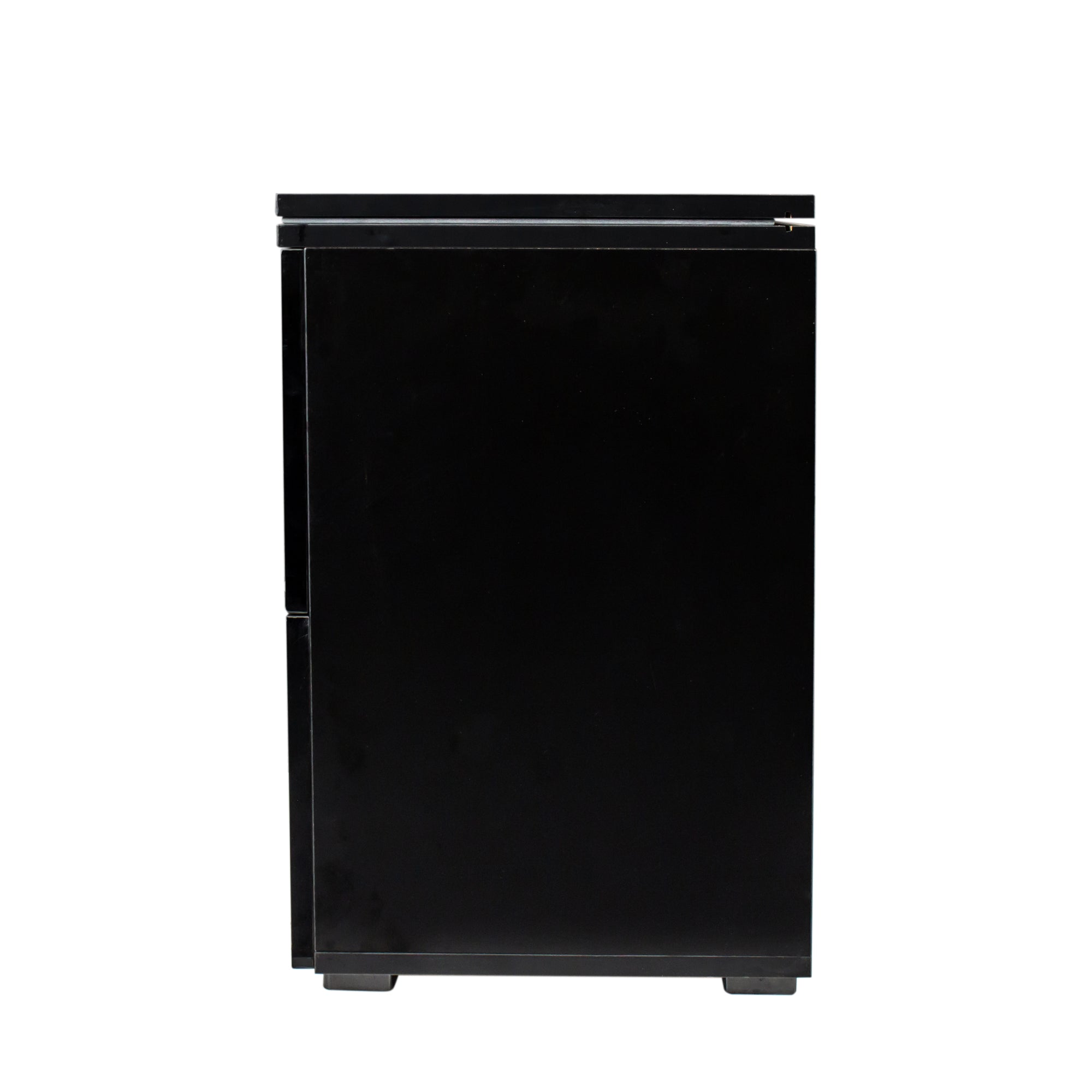 21" Tall 2-Drawer Wood Nightstand with LED Lights