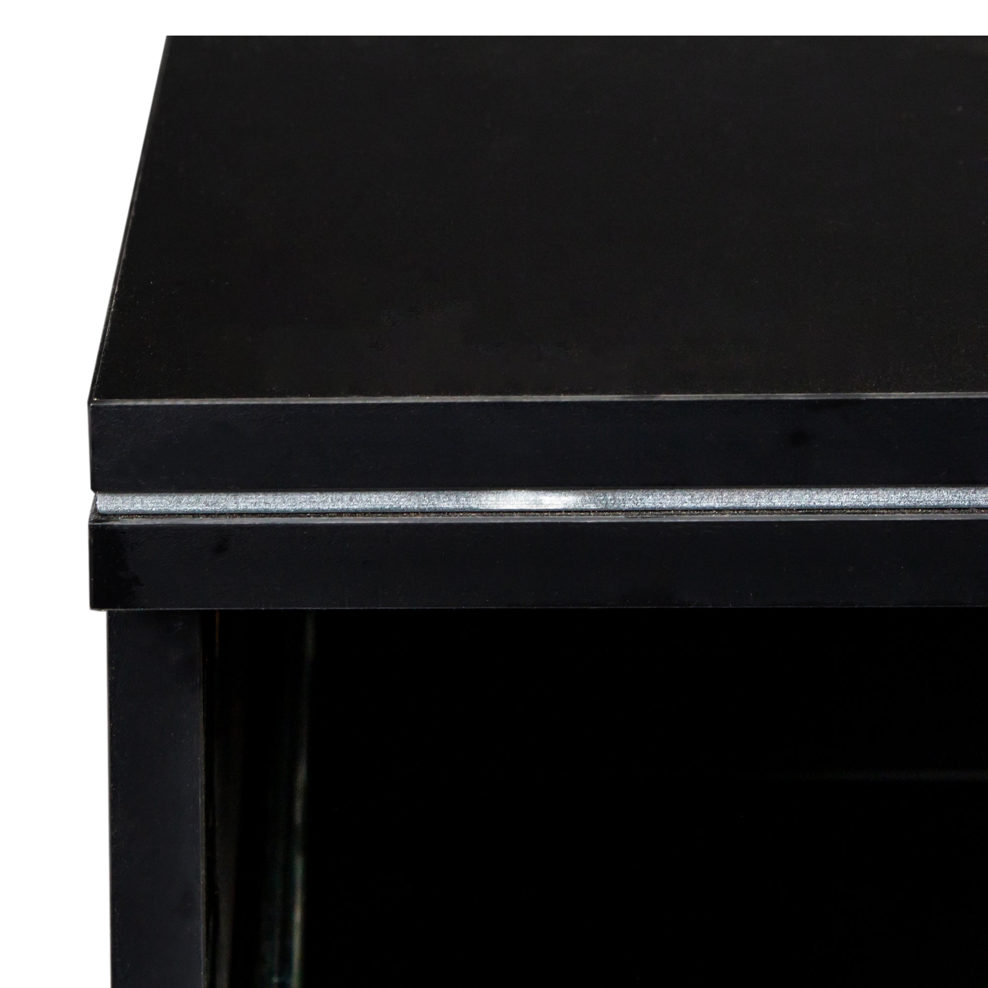 21" Tall 2-Drawer Wood Nightstand with LED Lights