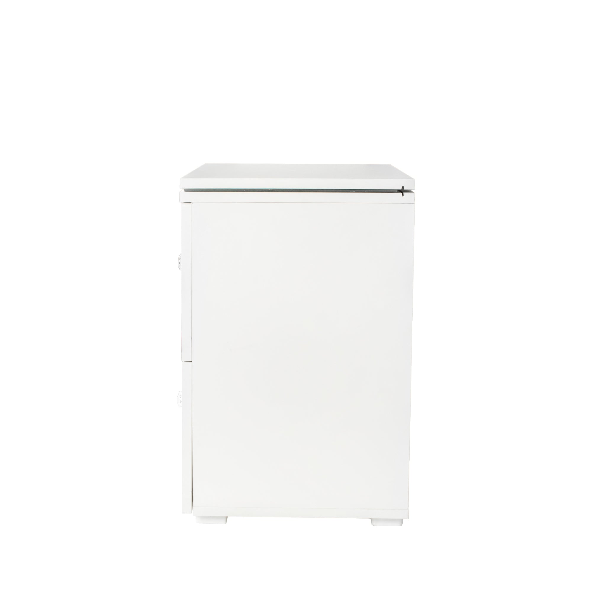 21" Tall 2-Drawer Wood Nightstand with LED Lights
