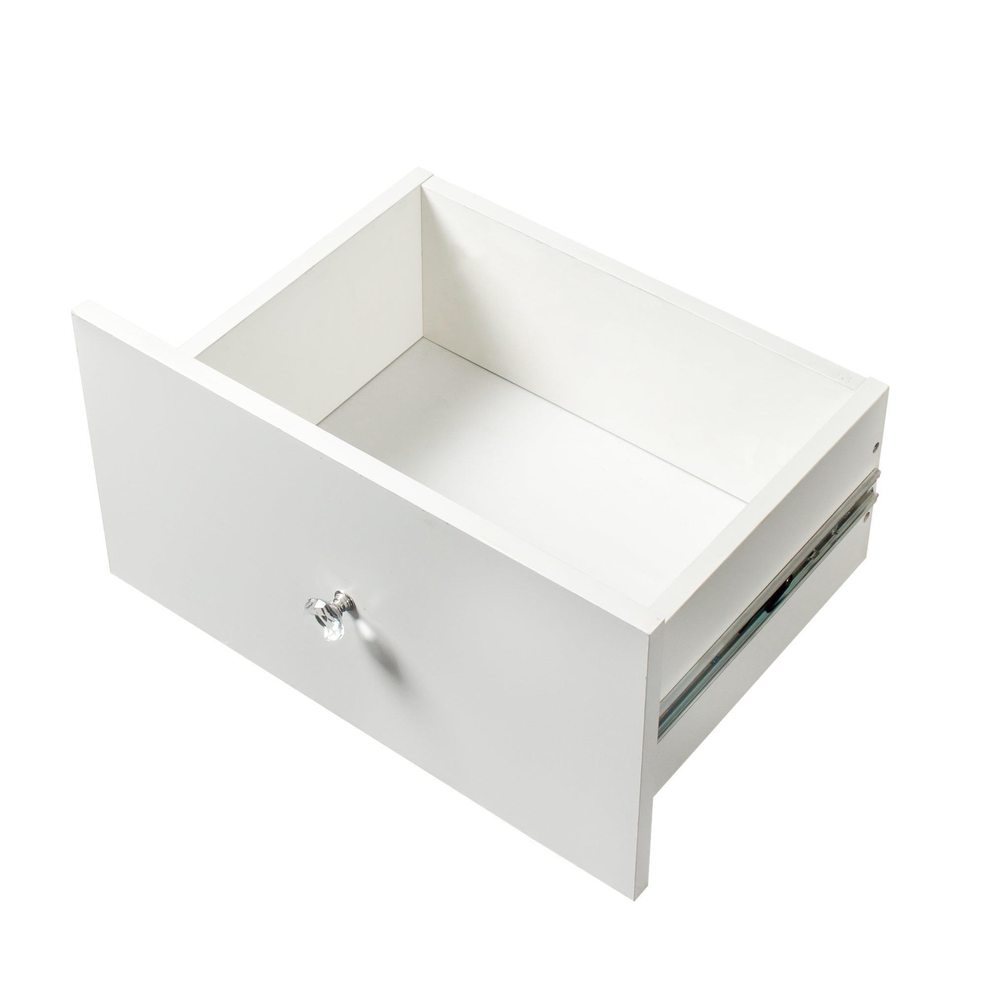 21" Tall 2-Drawer Wood Nightstand with LED Lights