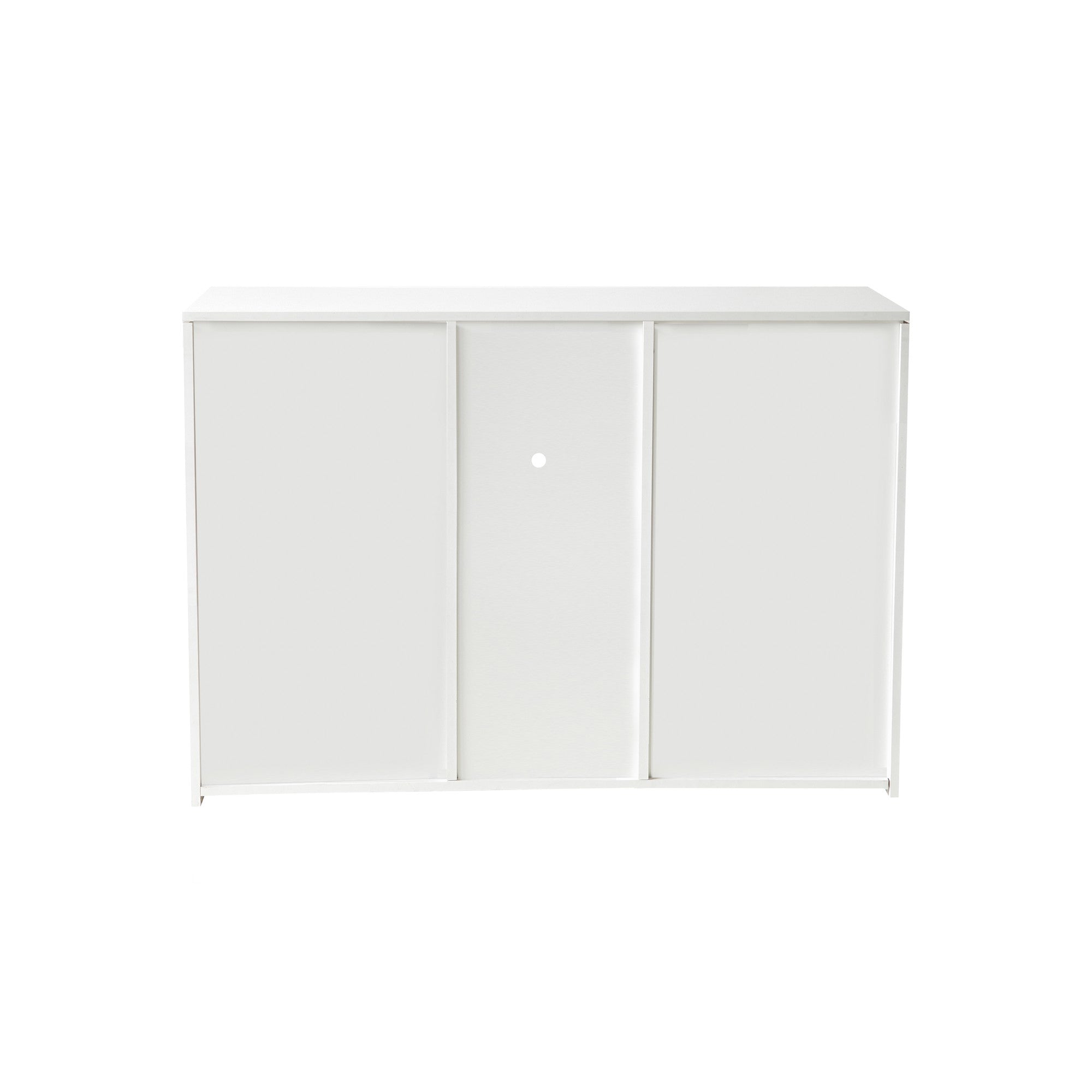 45-inch Wood Sideboard with LED Light and Exterior Shelves