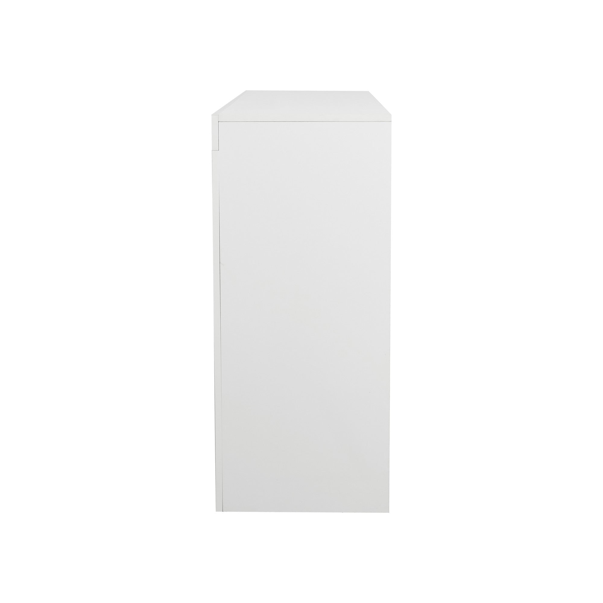 45-inch Wood Sideboard with LED Light and Exterior Shelves