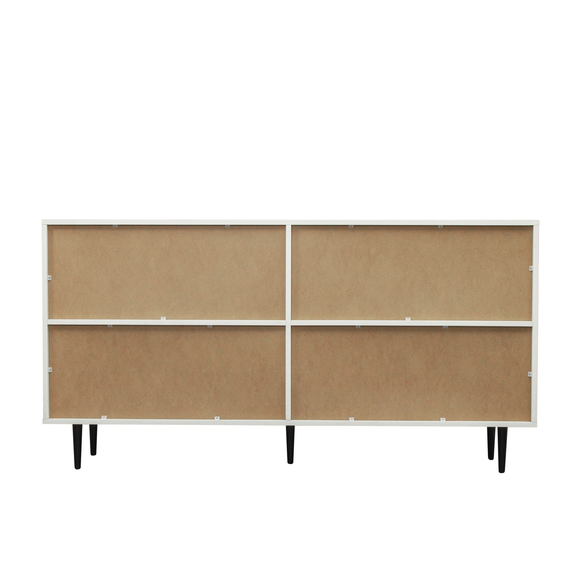 58-inch Wood Sideboard with Exterior Shelves