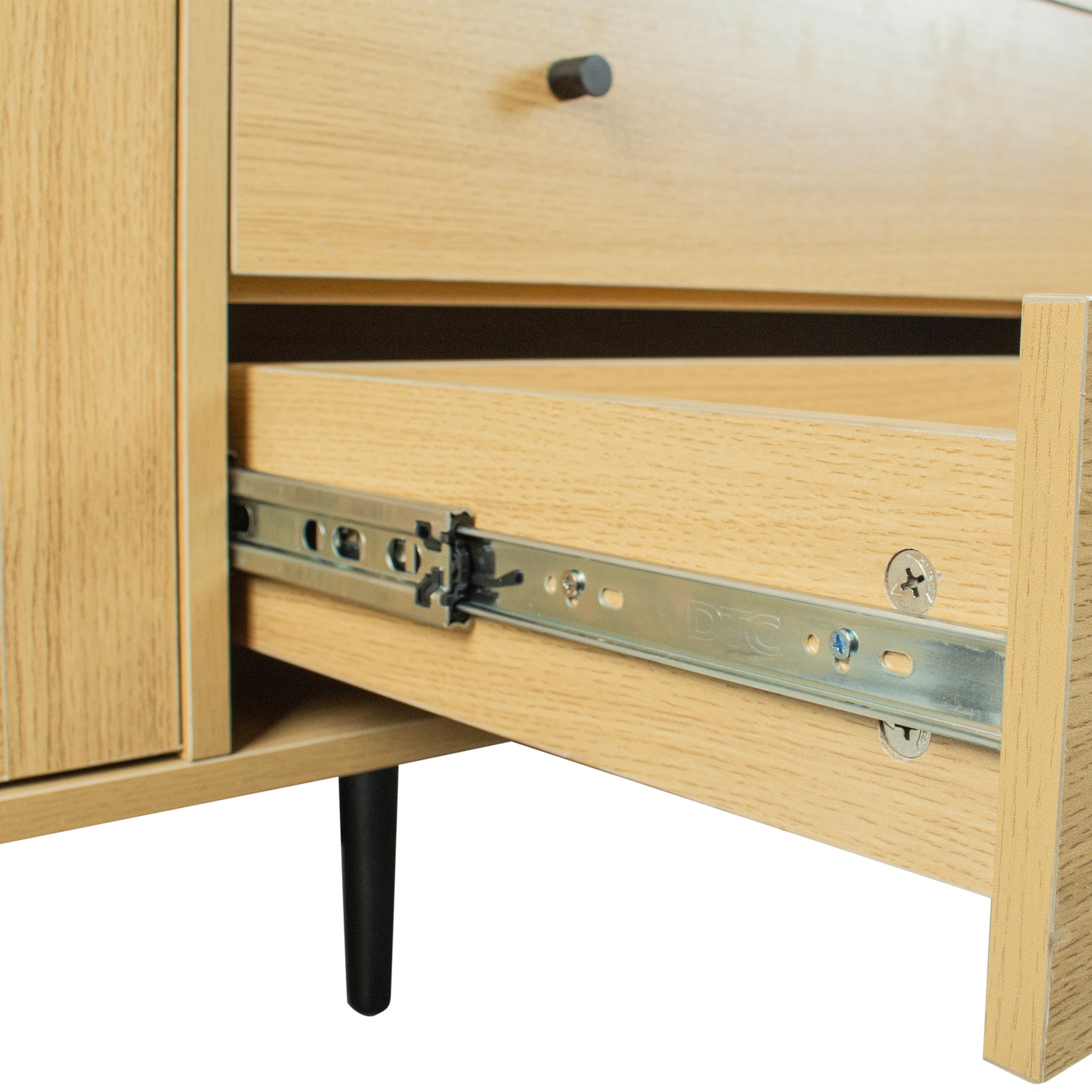 55-inch Wood Sideboard with 4 Long Drawers