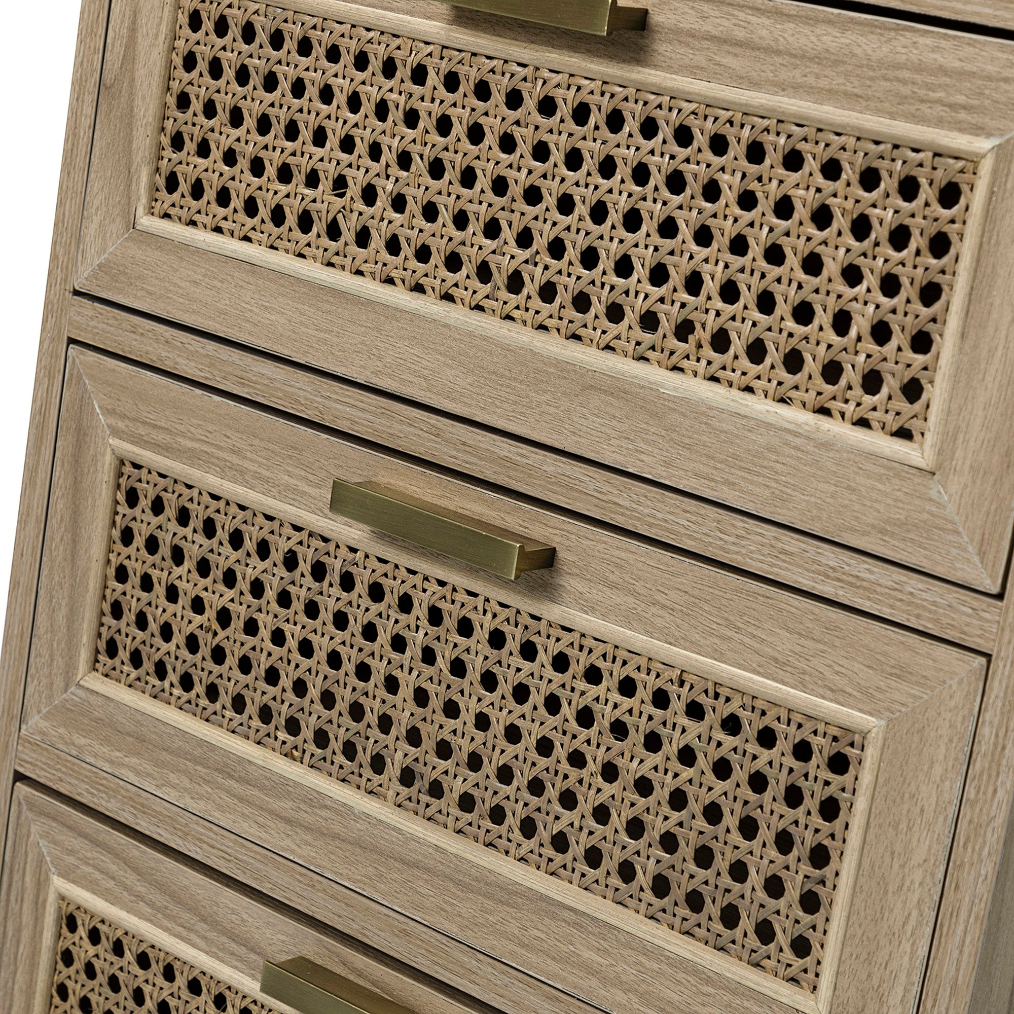4 Drawers 16" W  Wood Chest in Natural
