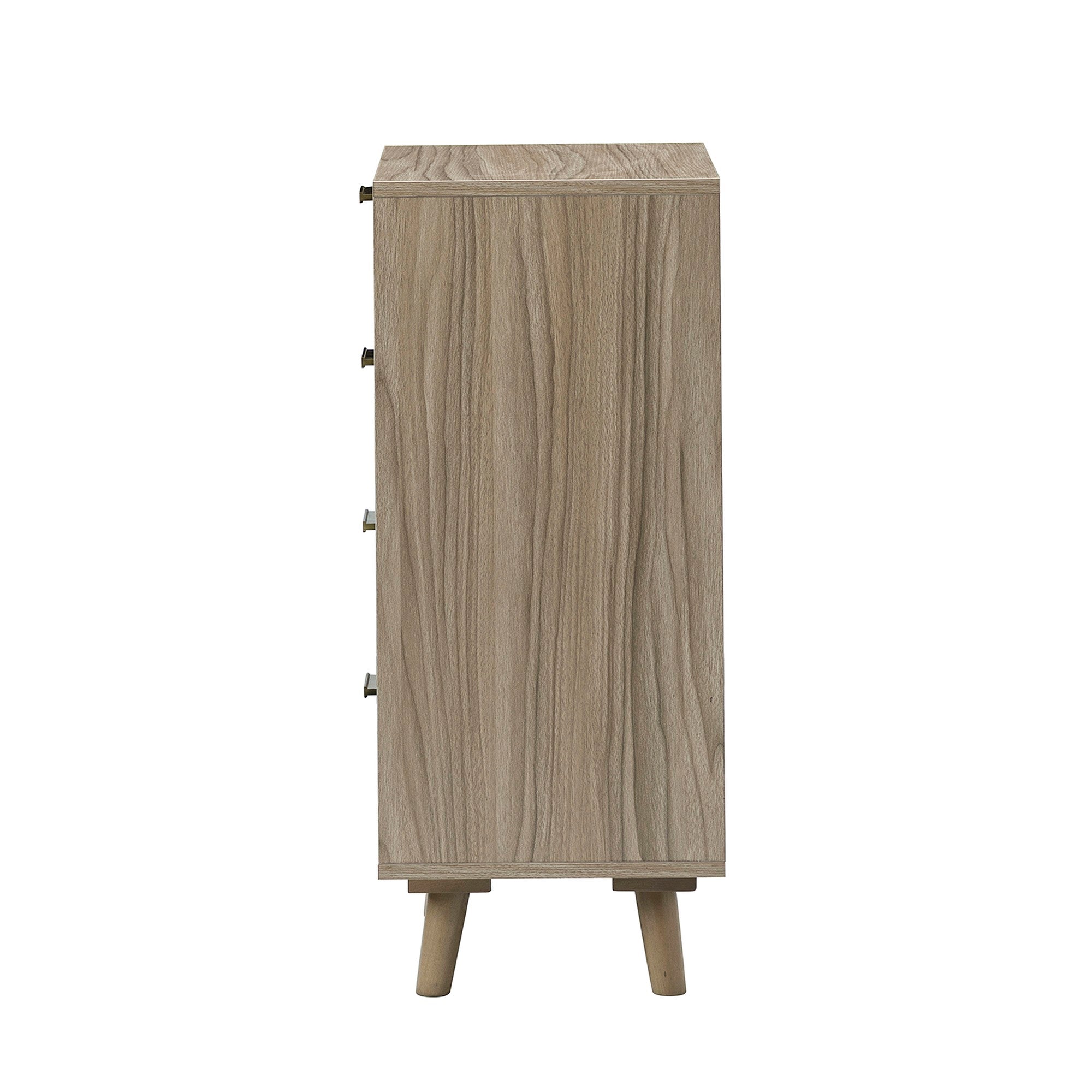 4 Drawers 16" W  Wood Chest in Natural