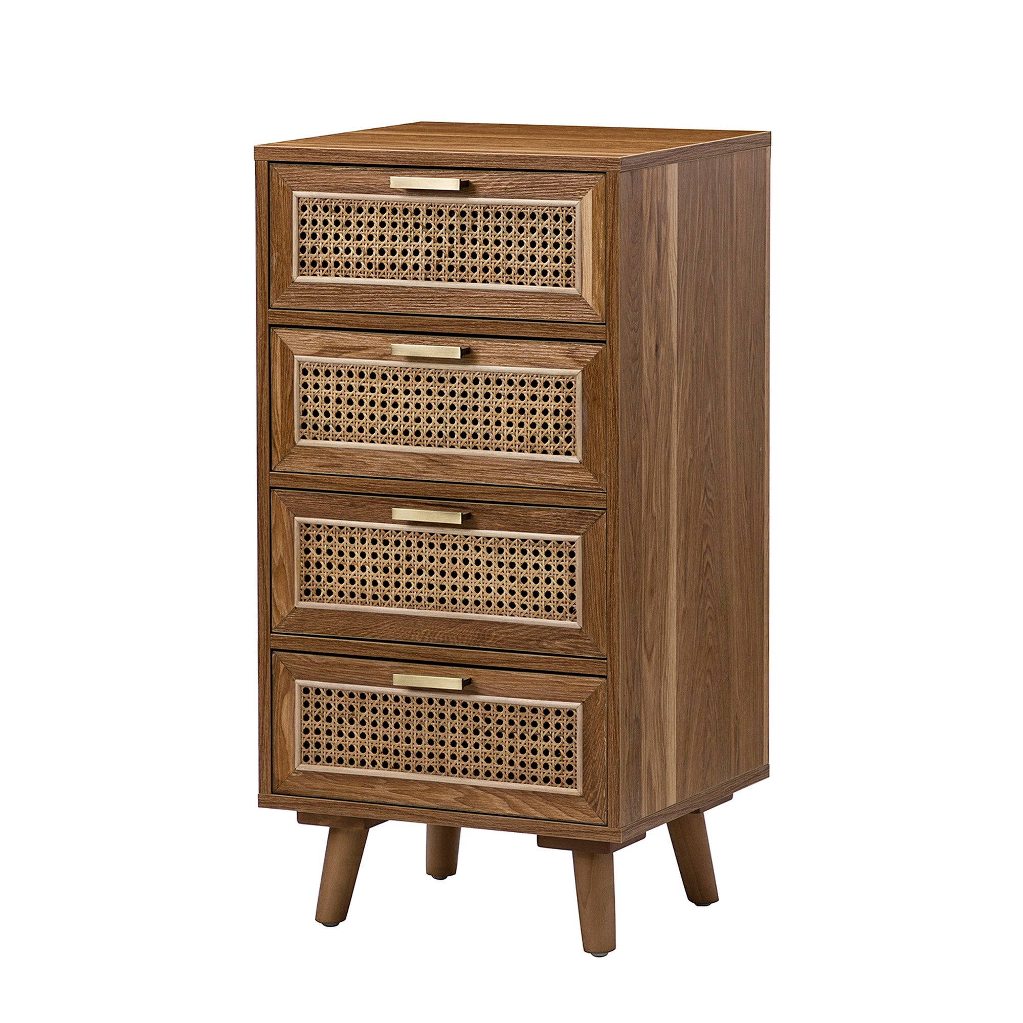 4 Drawers 16" W  Wood Chest in Natural