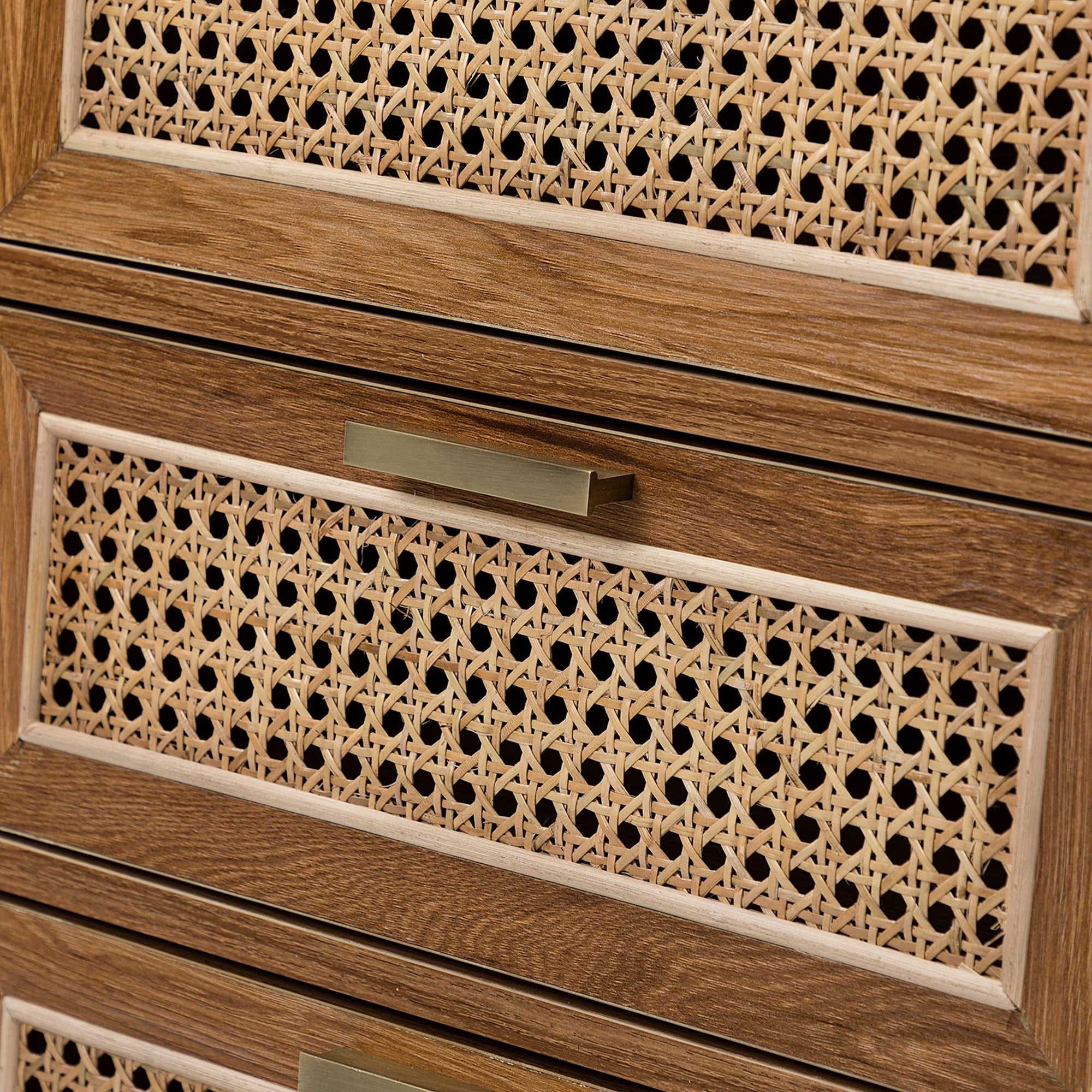 4 Drawers 16" W  Wood Chest in Natural