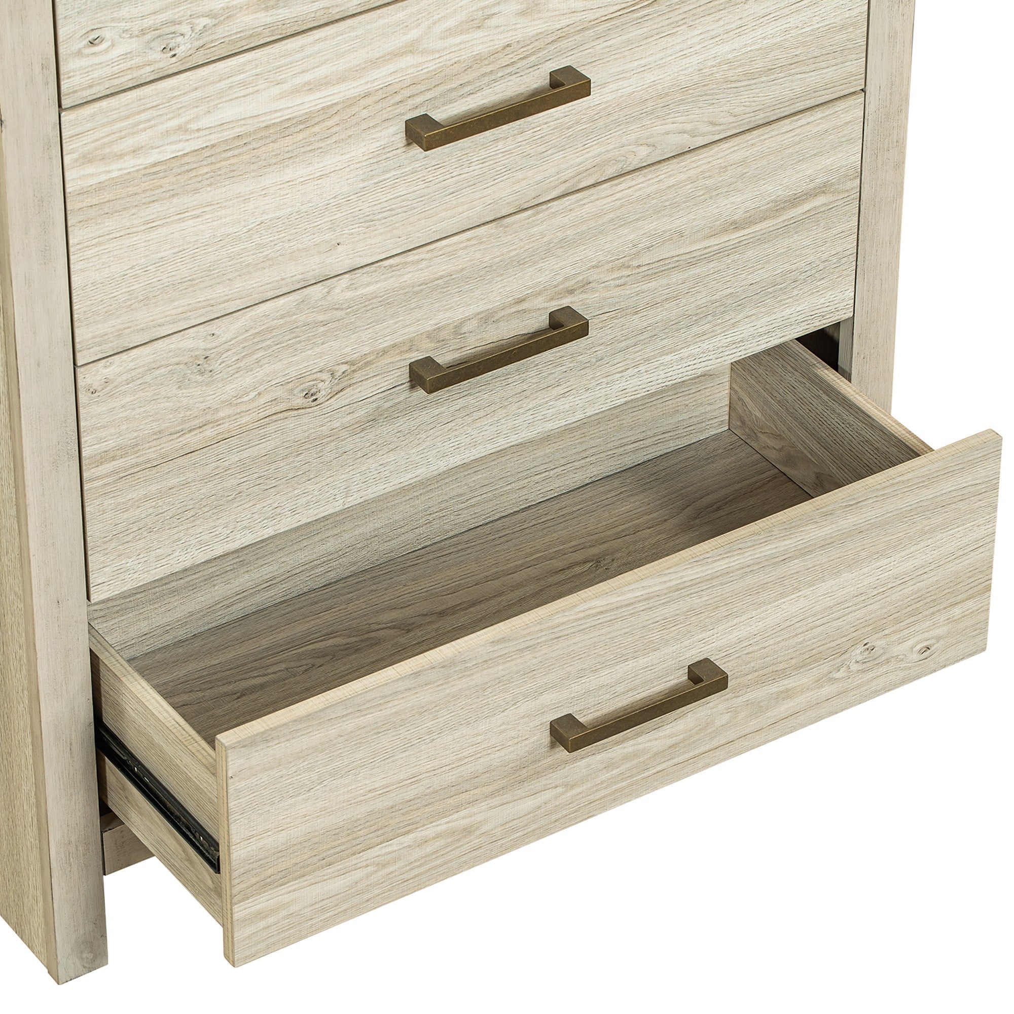 5 Drawers  32" W  Wood Chest in Maple