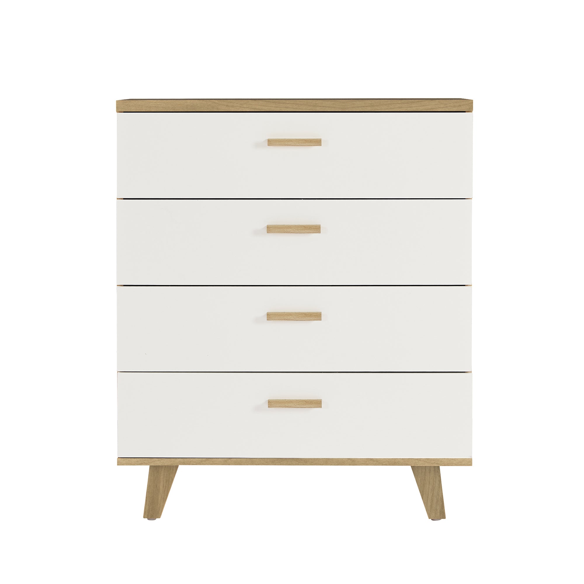 4-Drawer 32" W Wood Chest in Natural