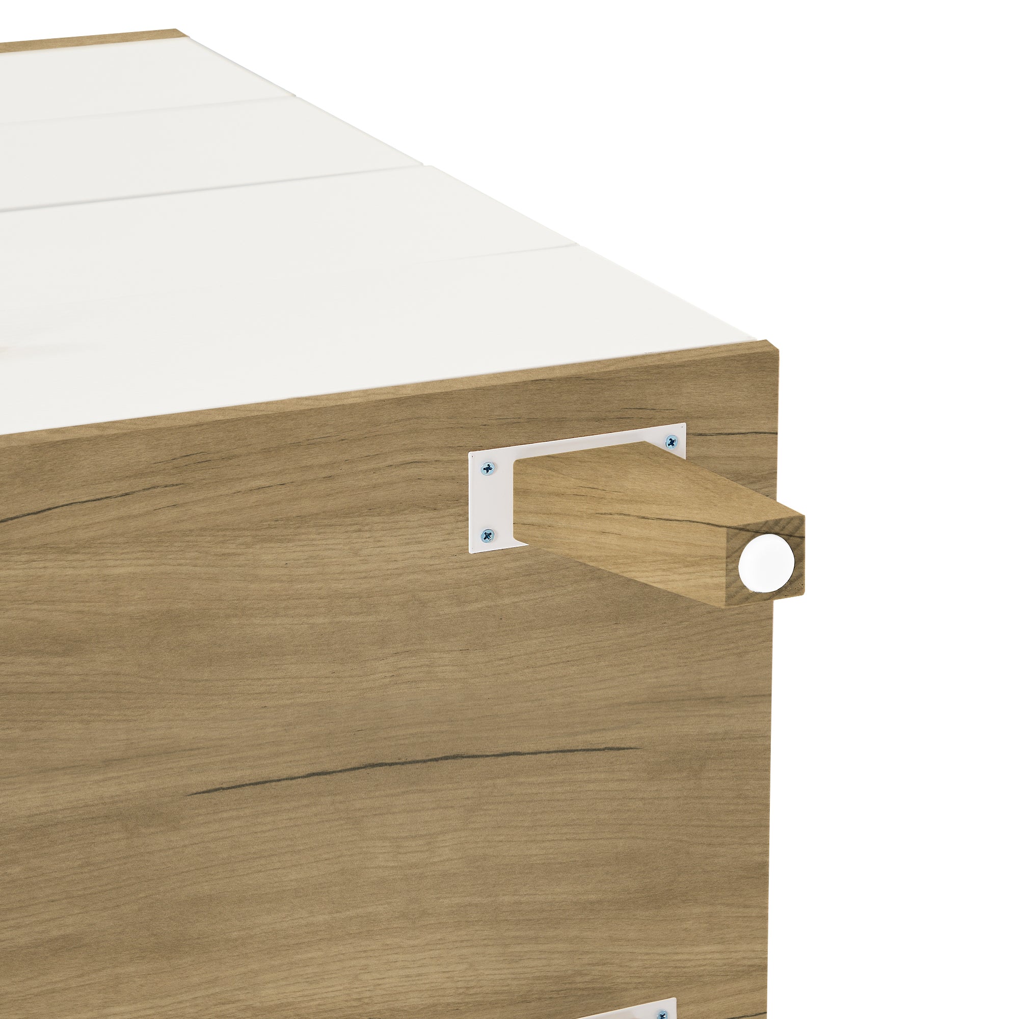 4-Drawer 32" W Wood Chest in Natural