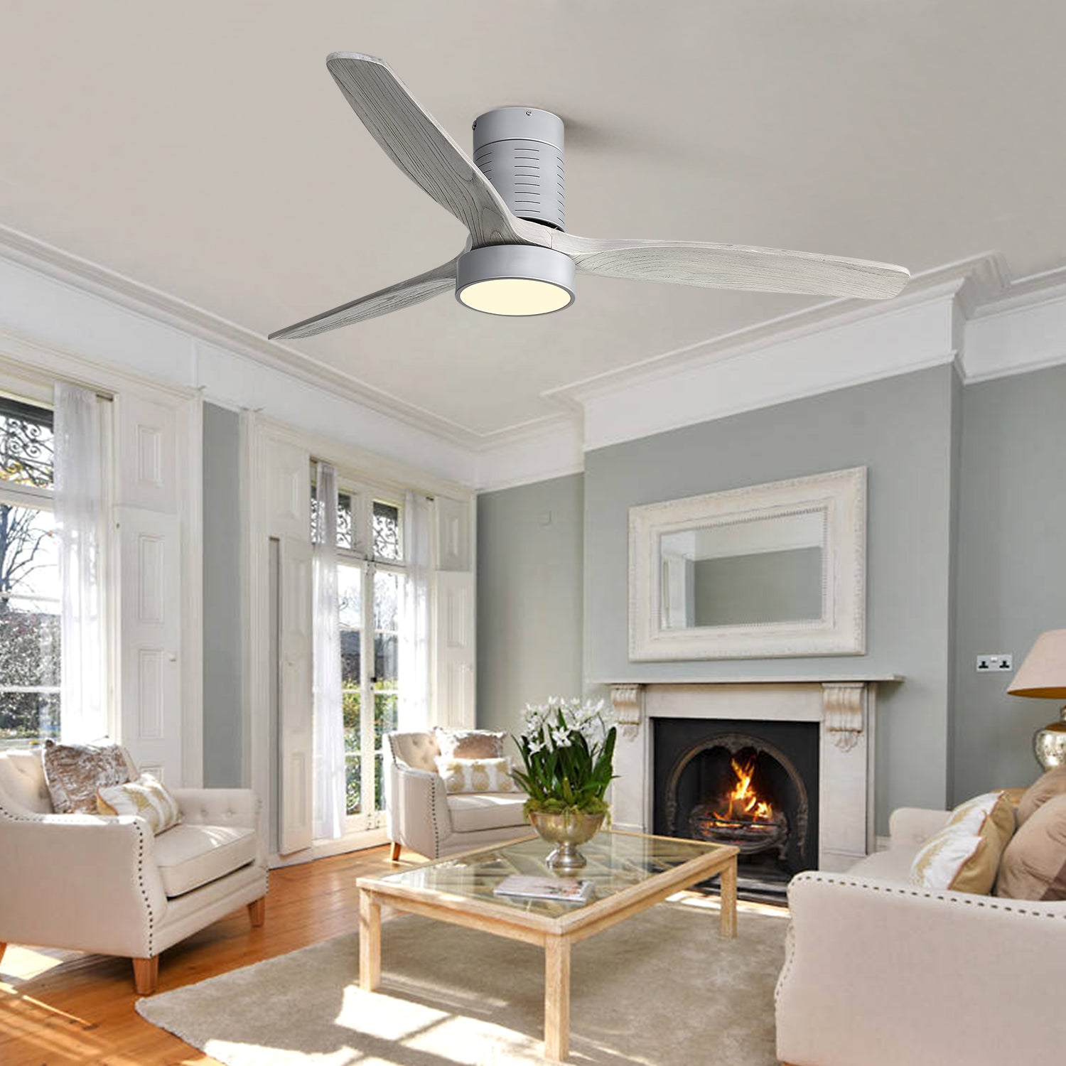52" Indoor Ceiling Fan Light with Remote Control