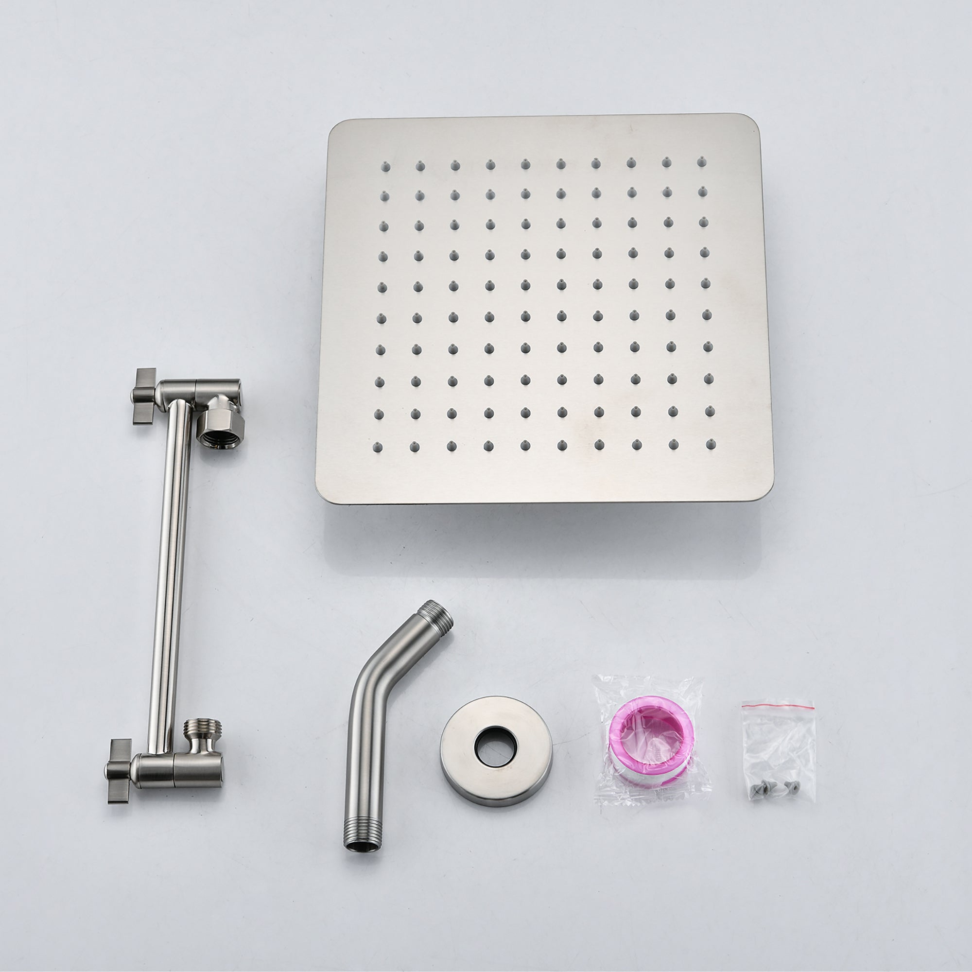 10 inch Wall-Mounted Square Stainless Steel Shower System