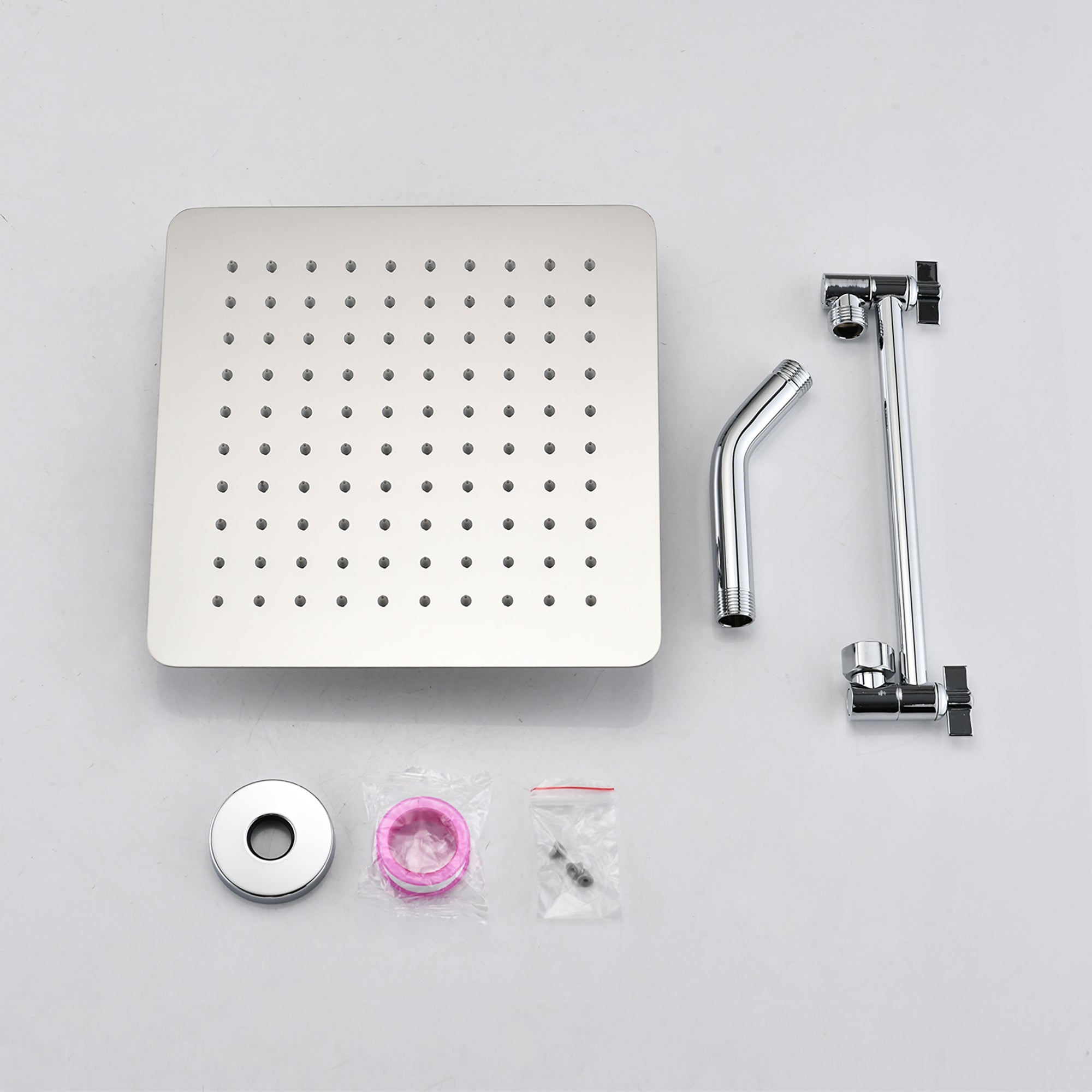 10 inch Wall-Mounted Square Stainless Steel Shower System