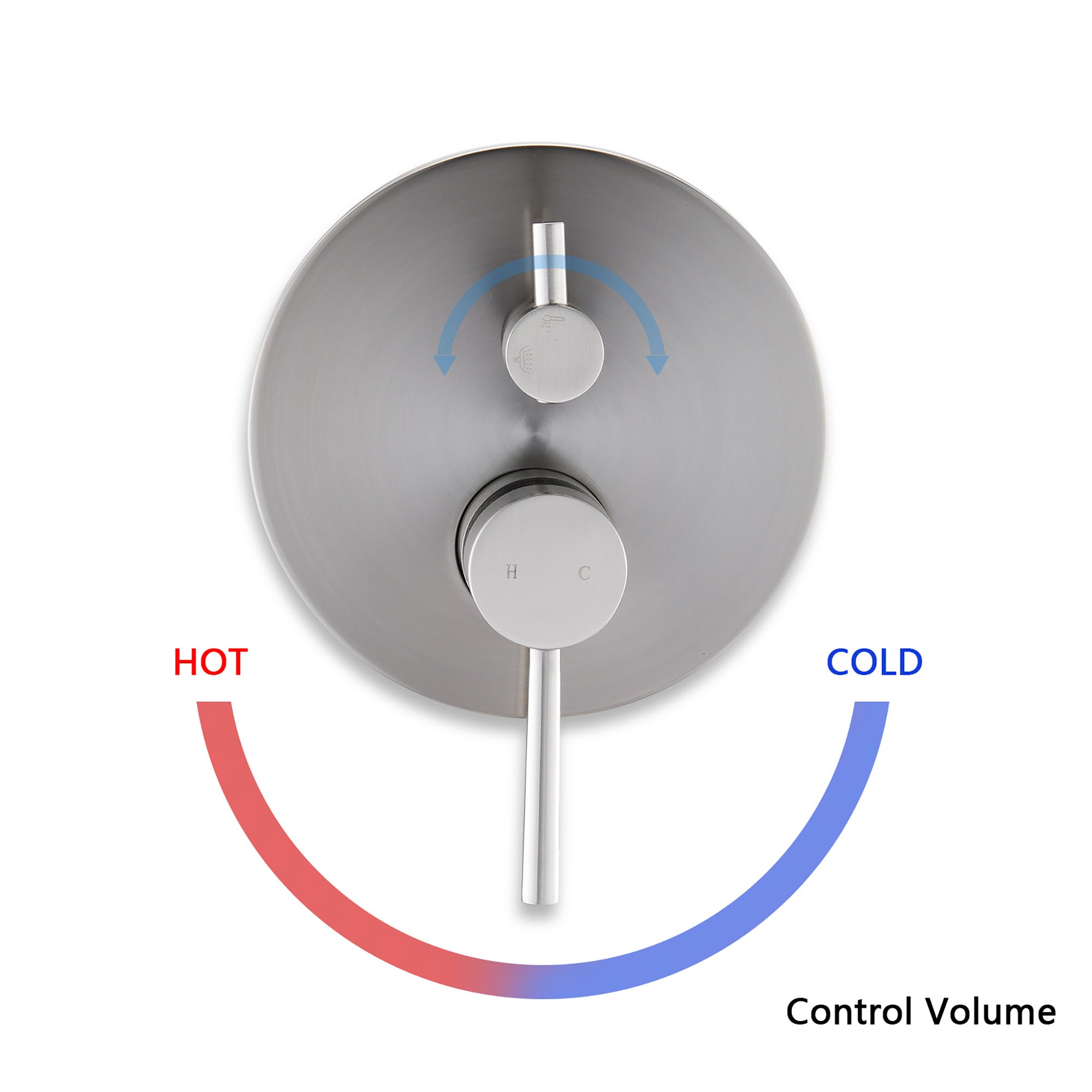 10 inch Wall-Mounted Round Completed Shower System with Handheld Shower