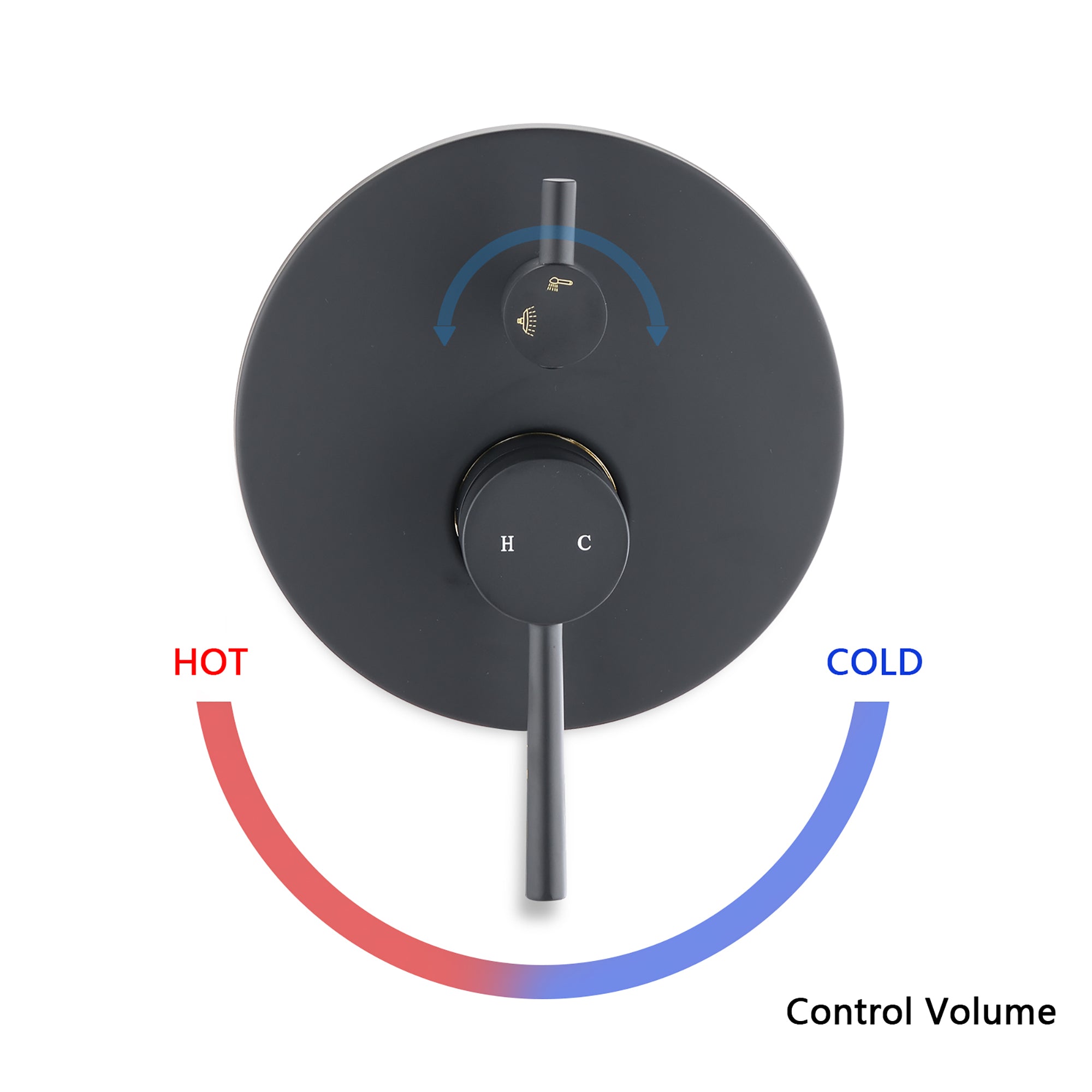 10 inch Wall-Mounted Round Completed Shower System with Handheld Shower