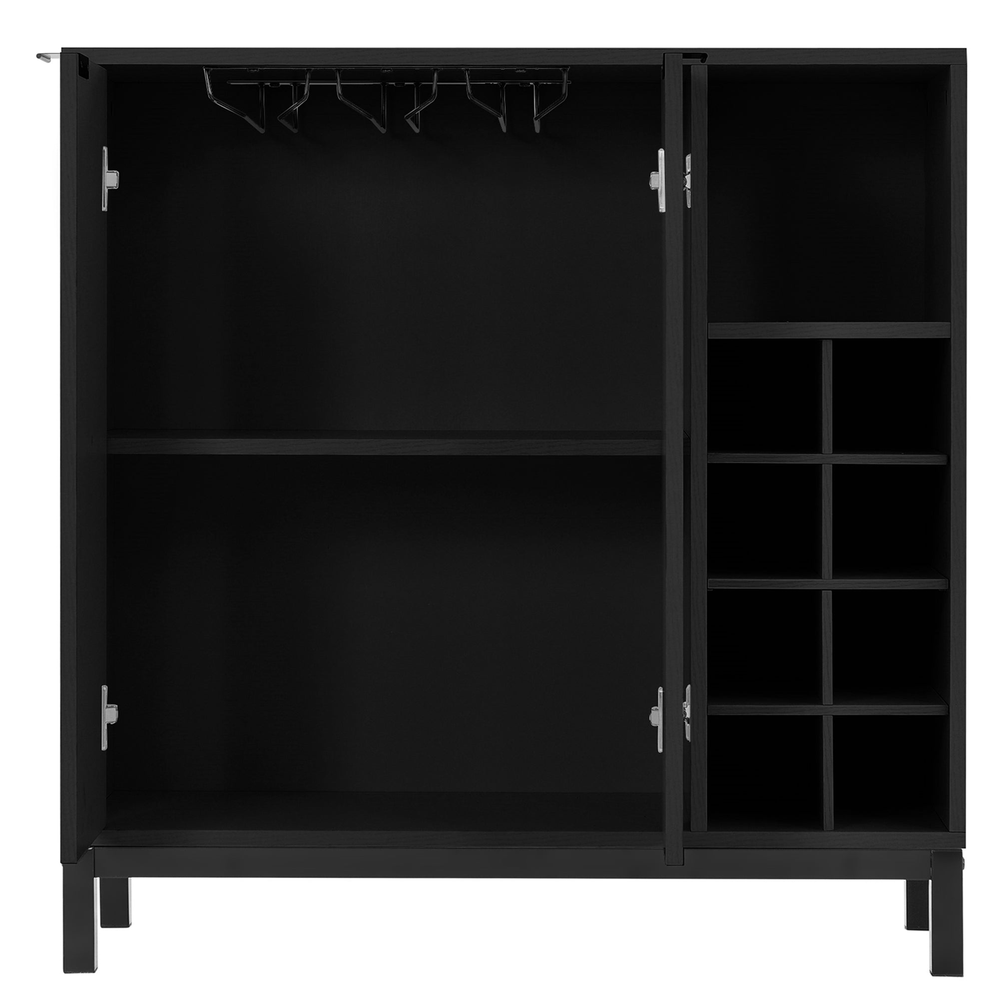 54-inch Wood Buffet with Wine Rack