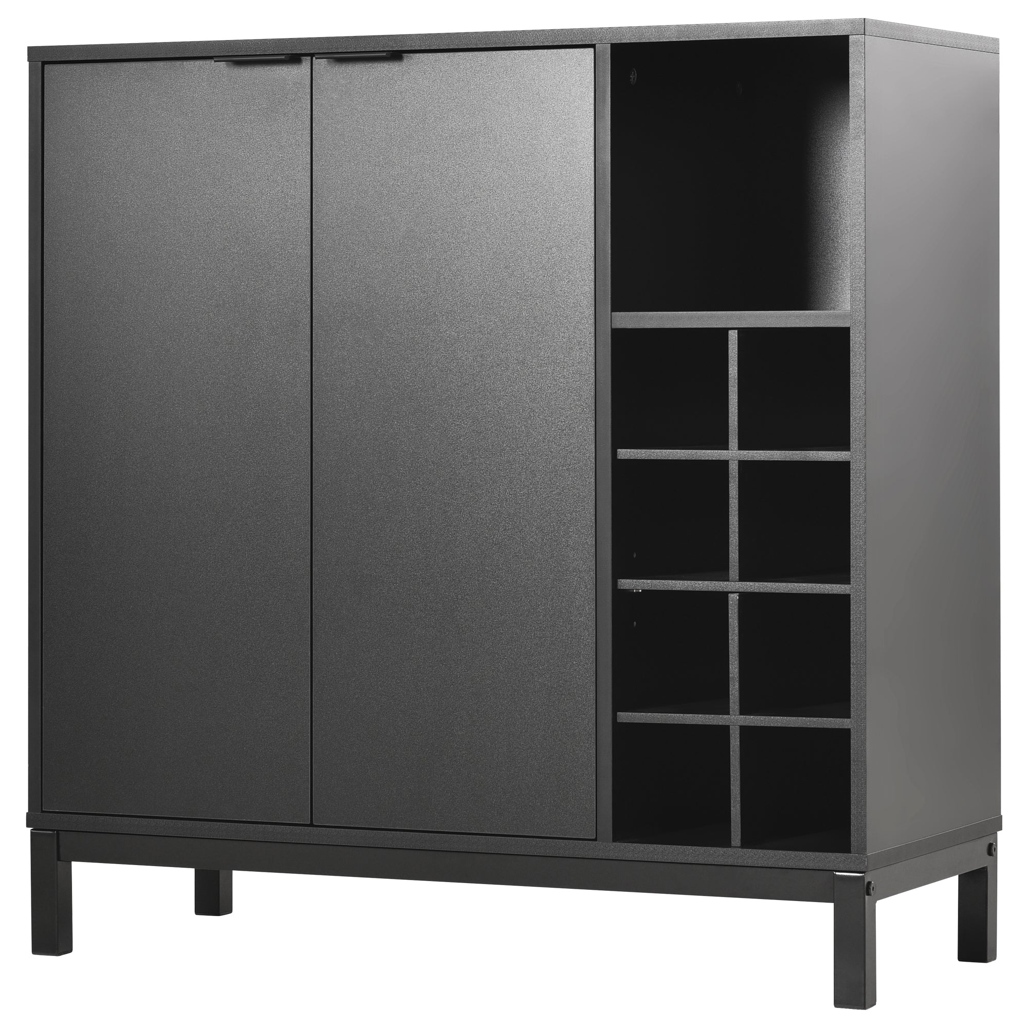 54-inch Wood Buffet with Wine Rack