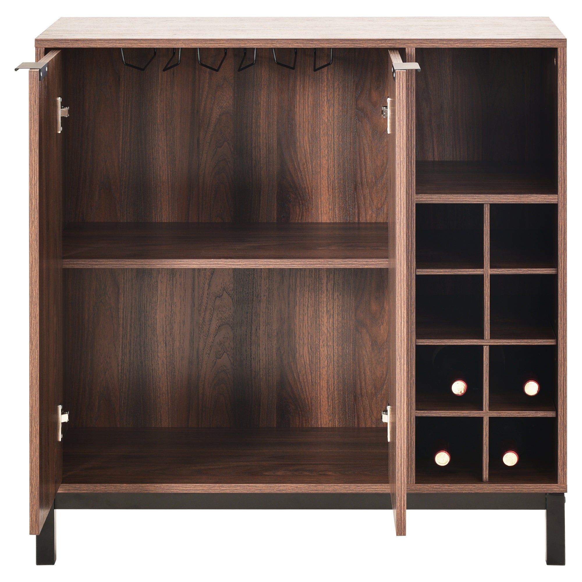 54-inch Wood Buffet with Wine Rack