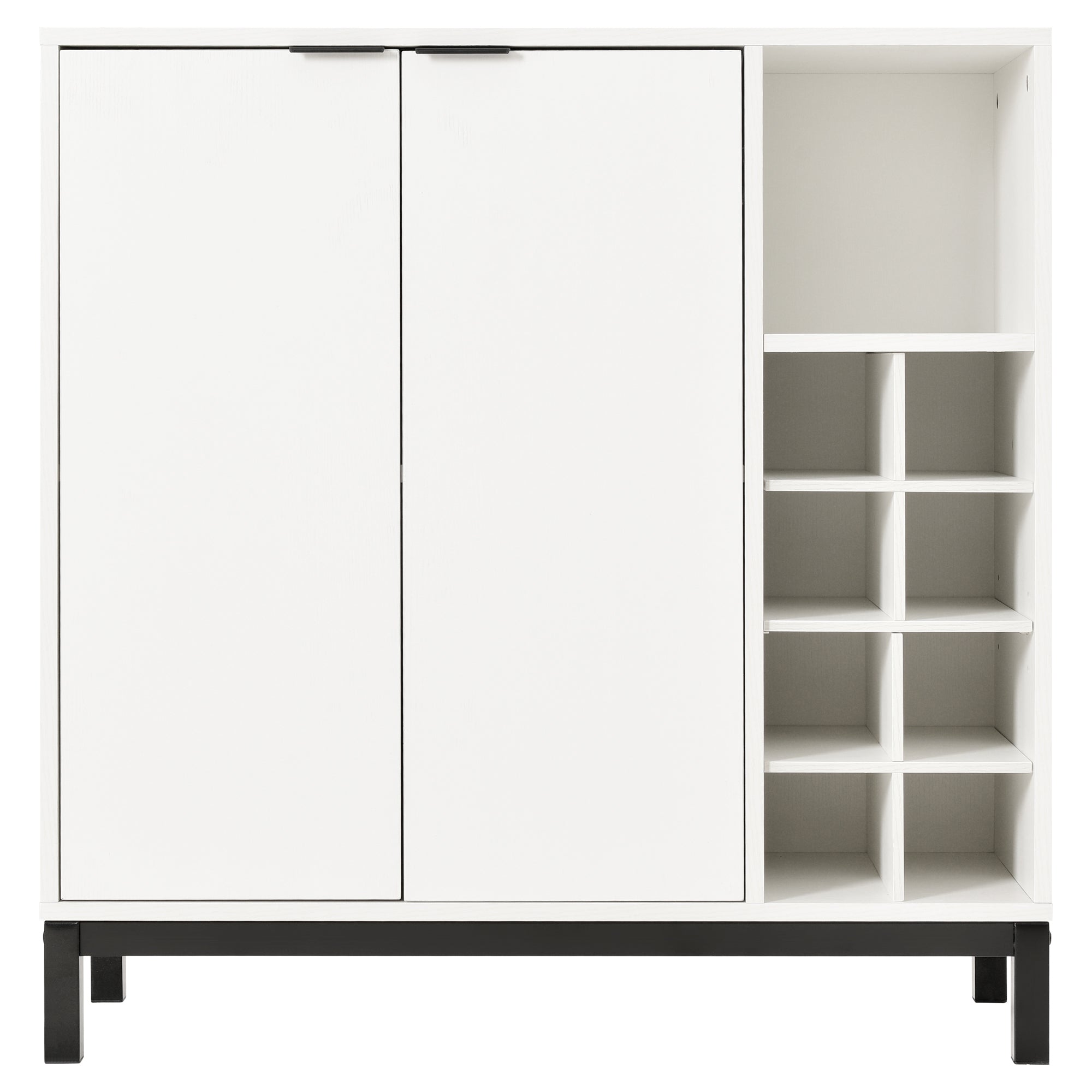 54-inch Wood Buffet with Wine Rack