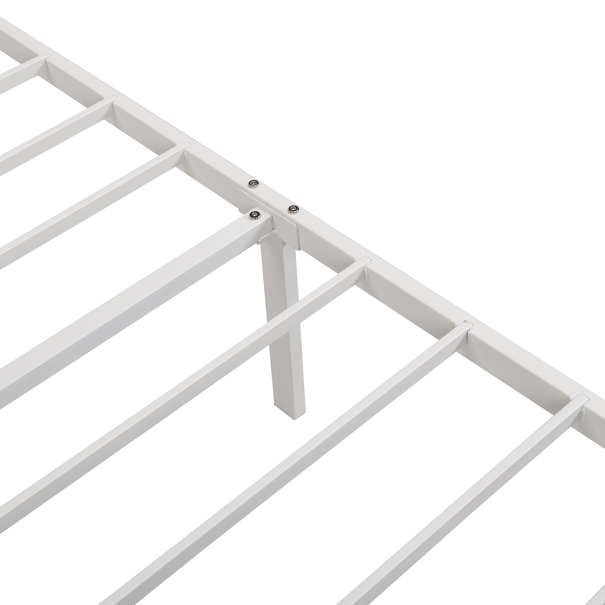 Twin/Queen/Full Metal Frame Linen Platform Bed with Drawer