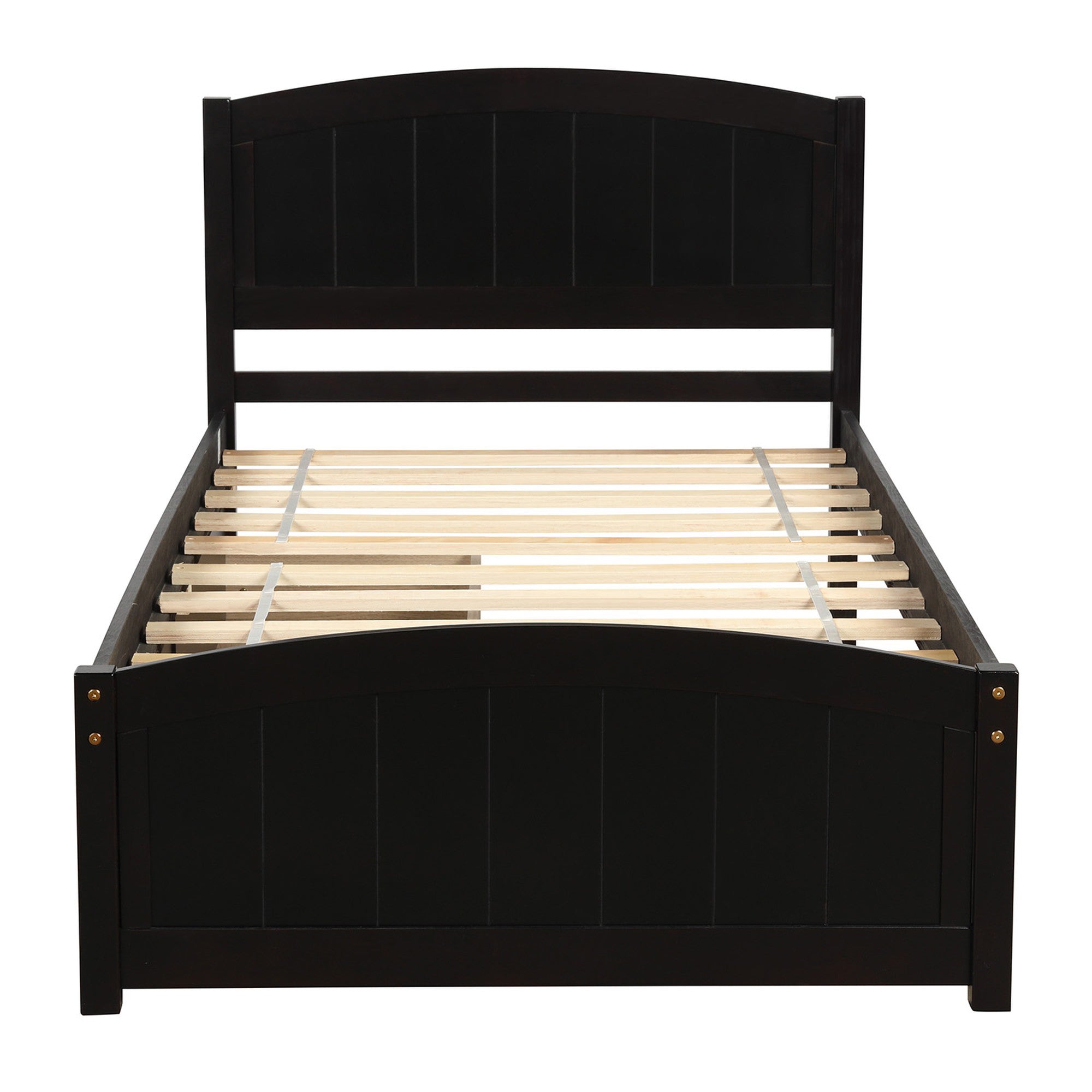 Twin Wood Frame Platform Bed with 2 Drawers