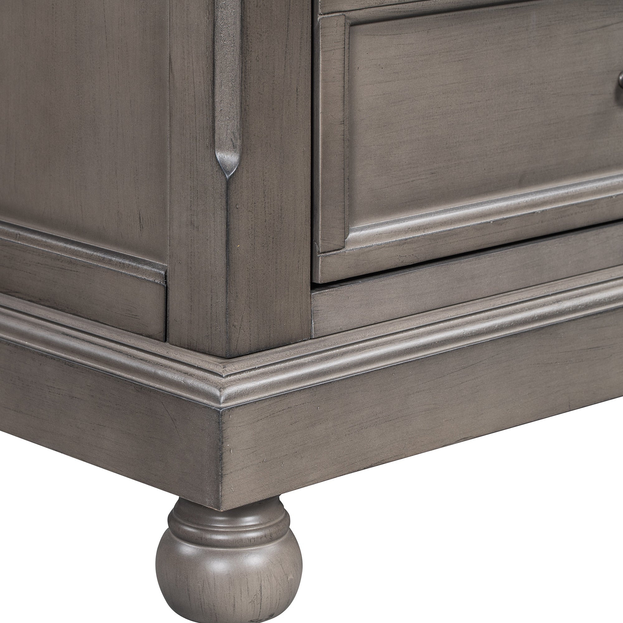 3-Drawer Wood Nightstand