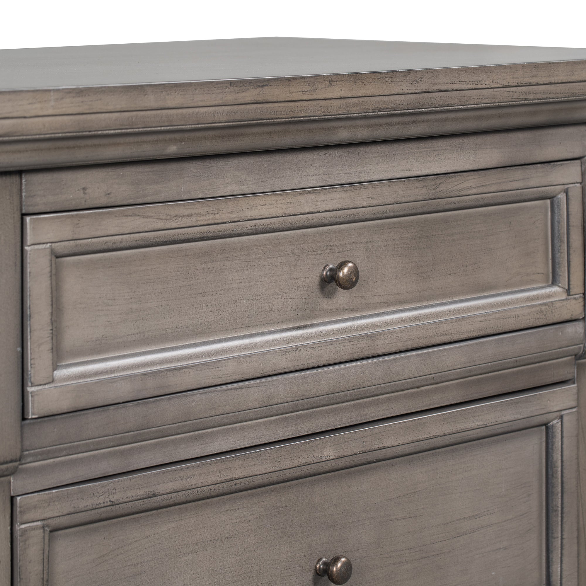 3-Drawer Wood Nightstand