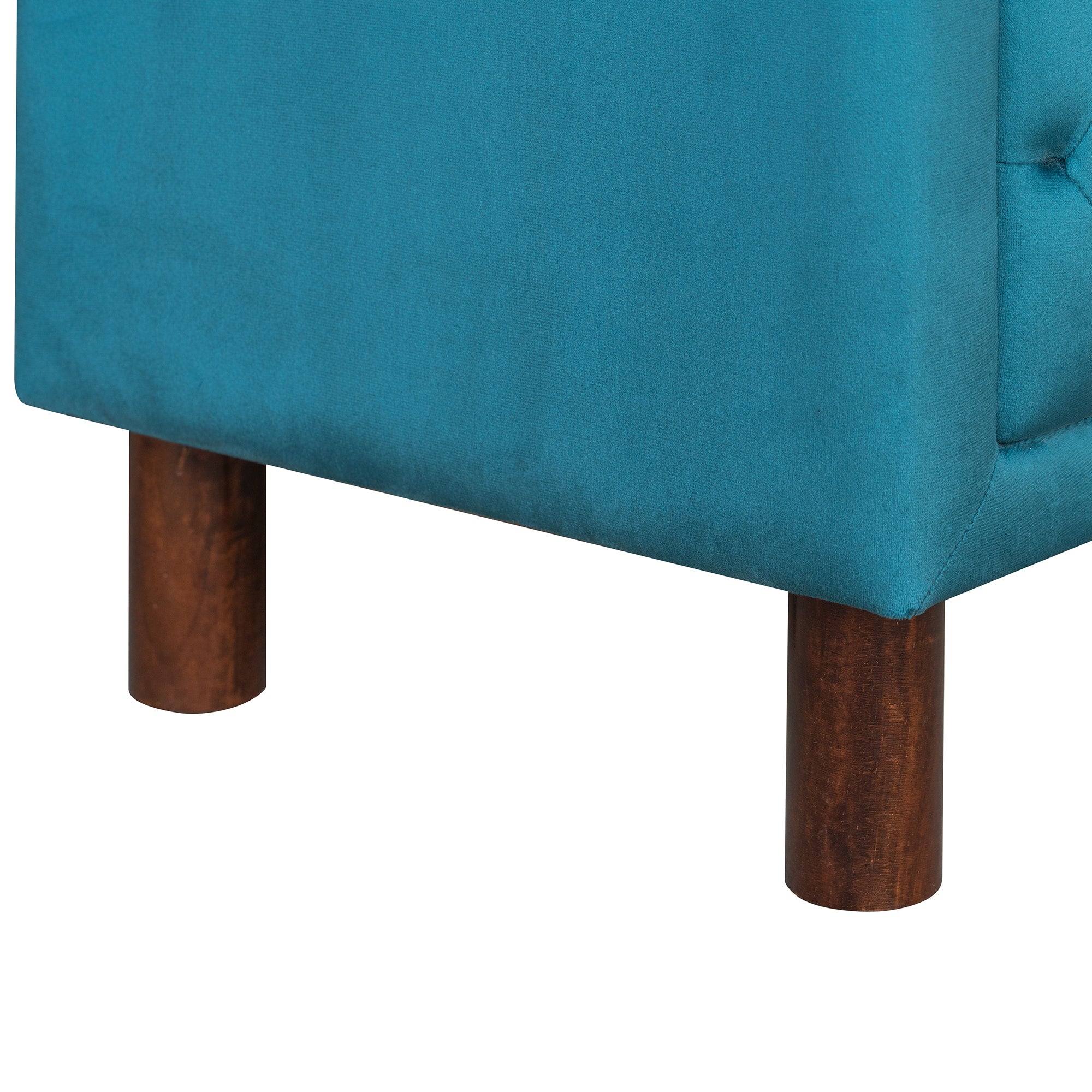 2-Drawer Upholstered Wood Nightstand