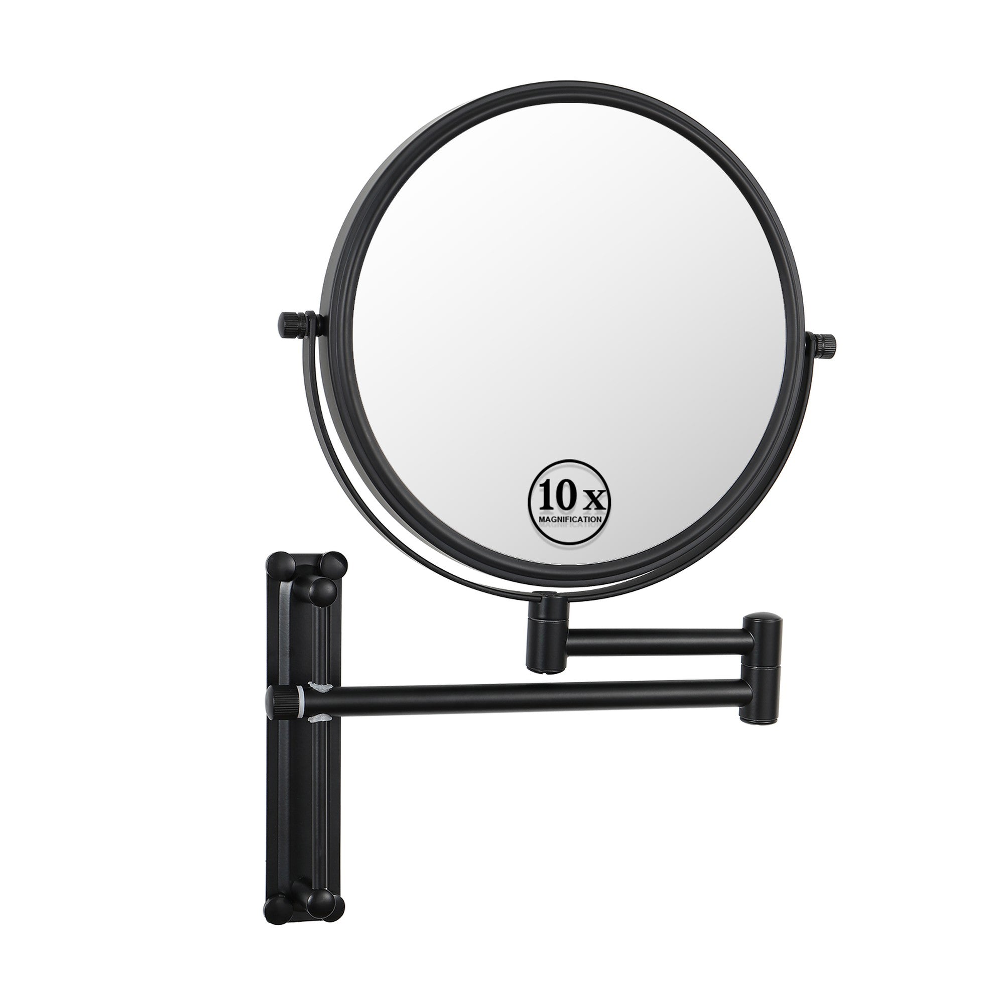 17 inch Double-Sided Framed Wall Mounted Magnifying Bathroom Mirror